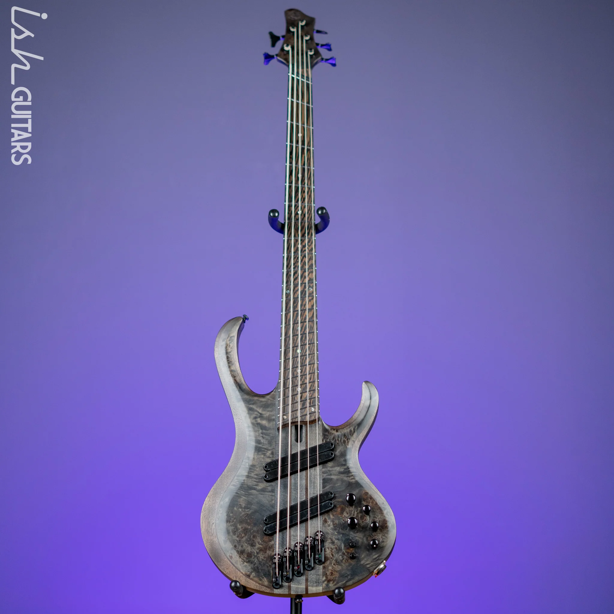 Ibanez BTB805MS Multi-Scale 5-String Bass Transparent Grey Flat - Image 2