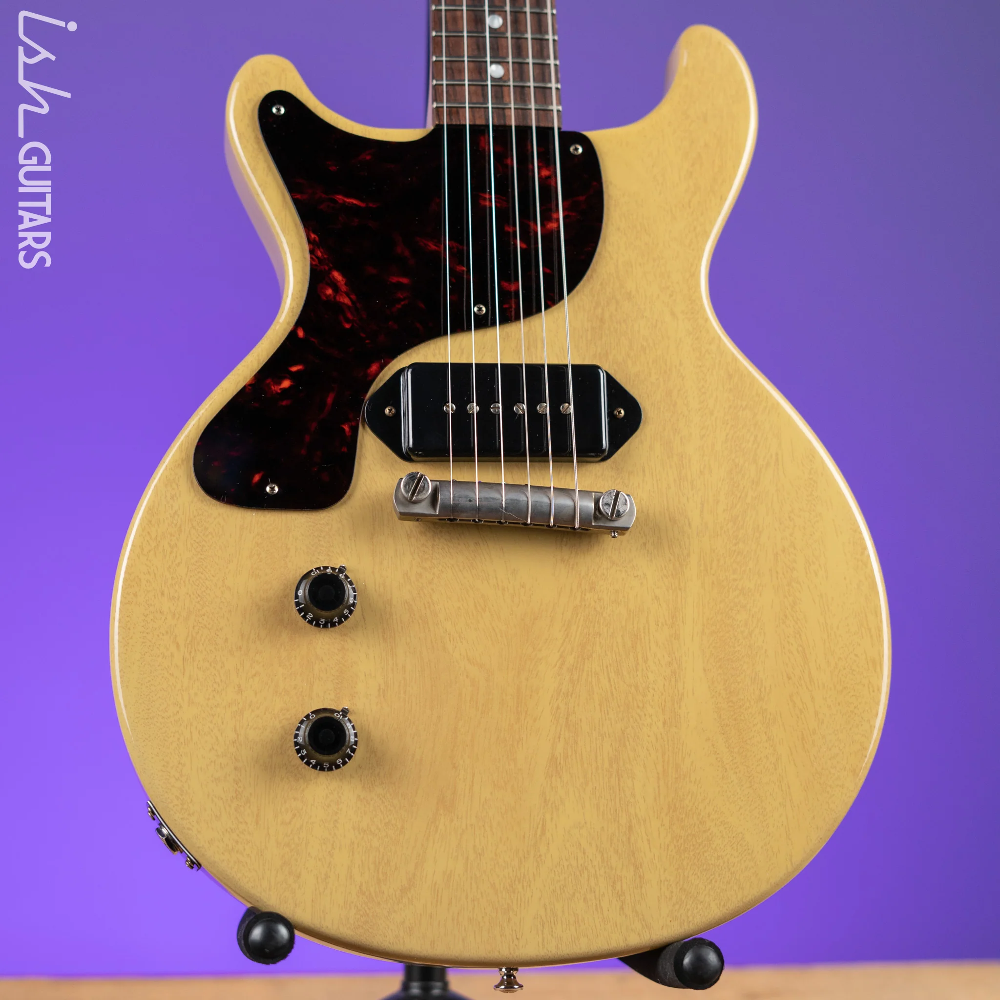 2022 Lefty Gibson '58 Les Paul Junior Double Cut TV Yellow