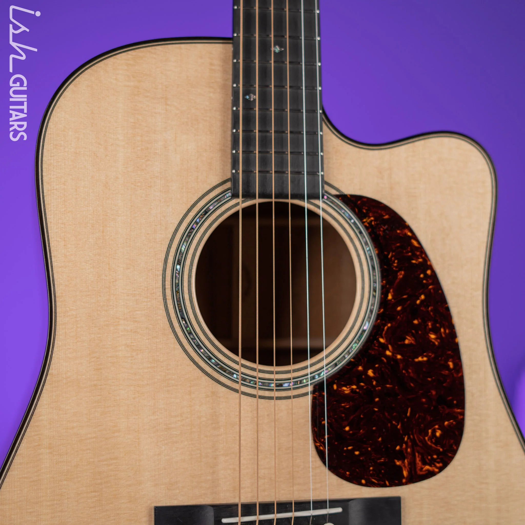 Martin Custom Shop D-28 Acoustic Guitar Flamed Koa Natural - Image 4