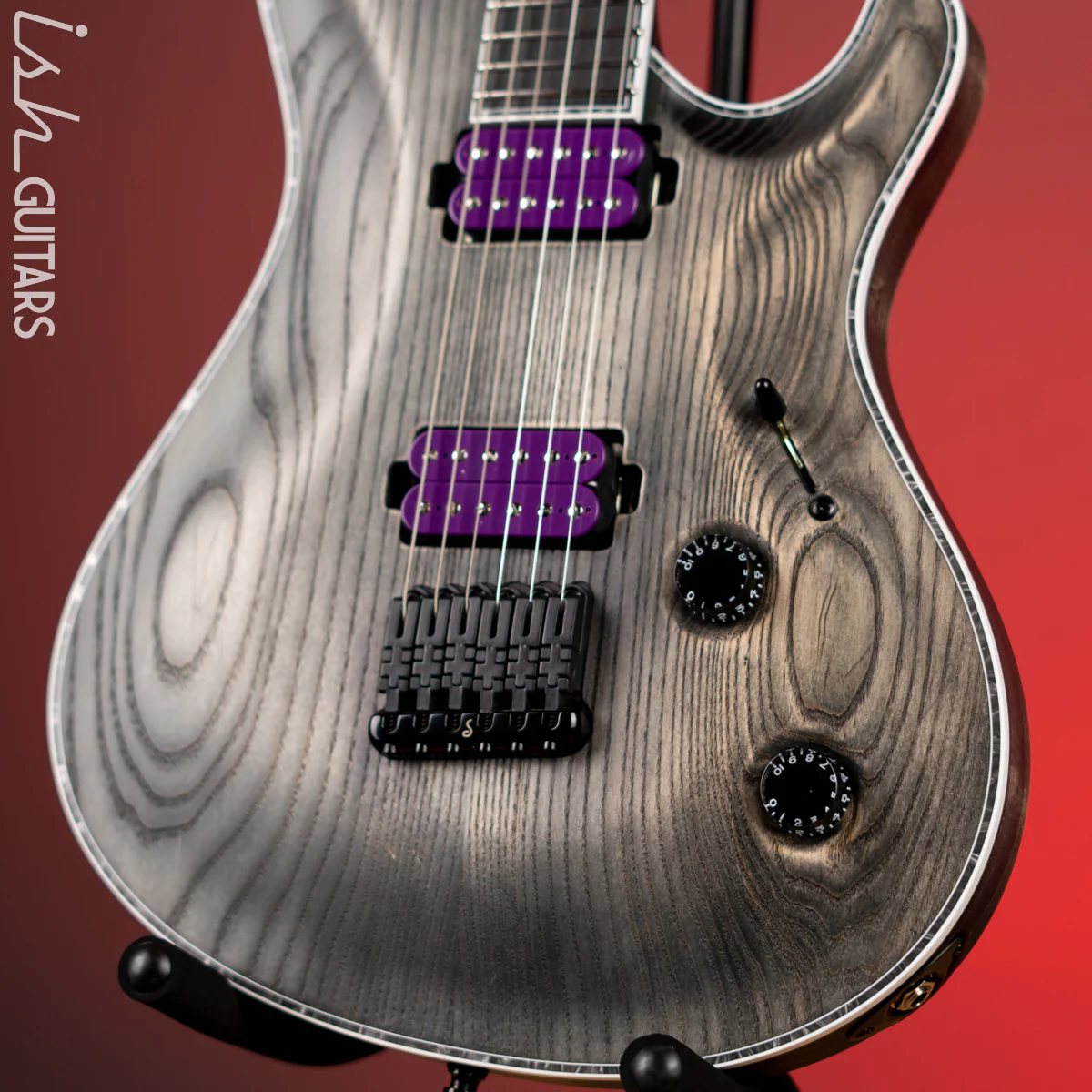 Mayones Regius Core Gothic 6 Bar Antique Black Matte Ash - Image 4