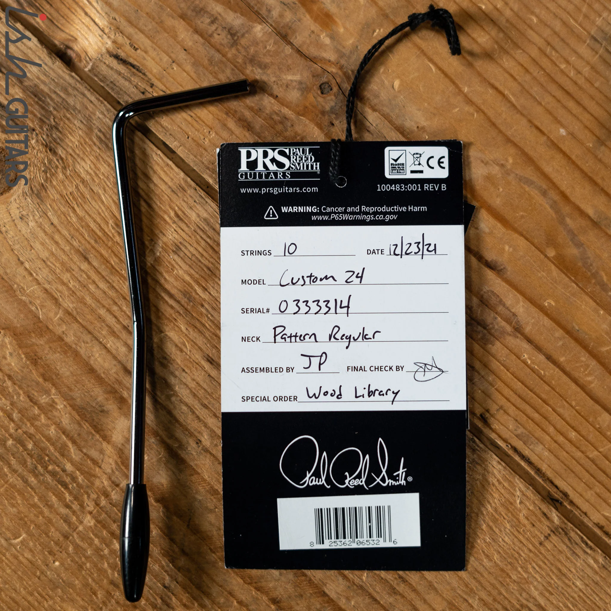 2021 PRS Wood Library Custom 24 10 Top Quilt Torrefied Maple Neck Natural Gloss - Image 14