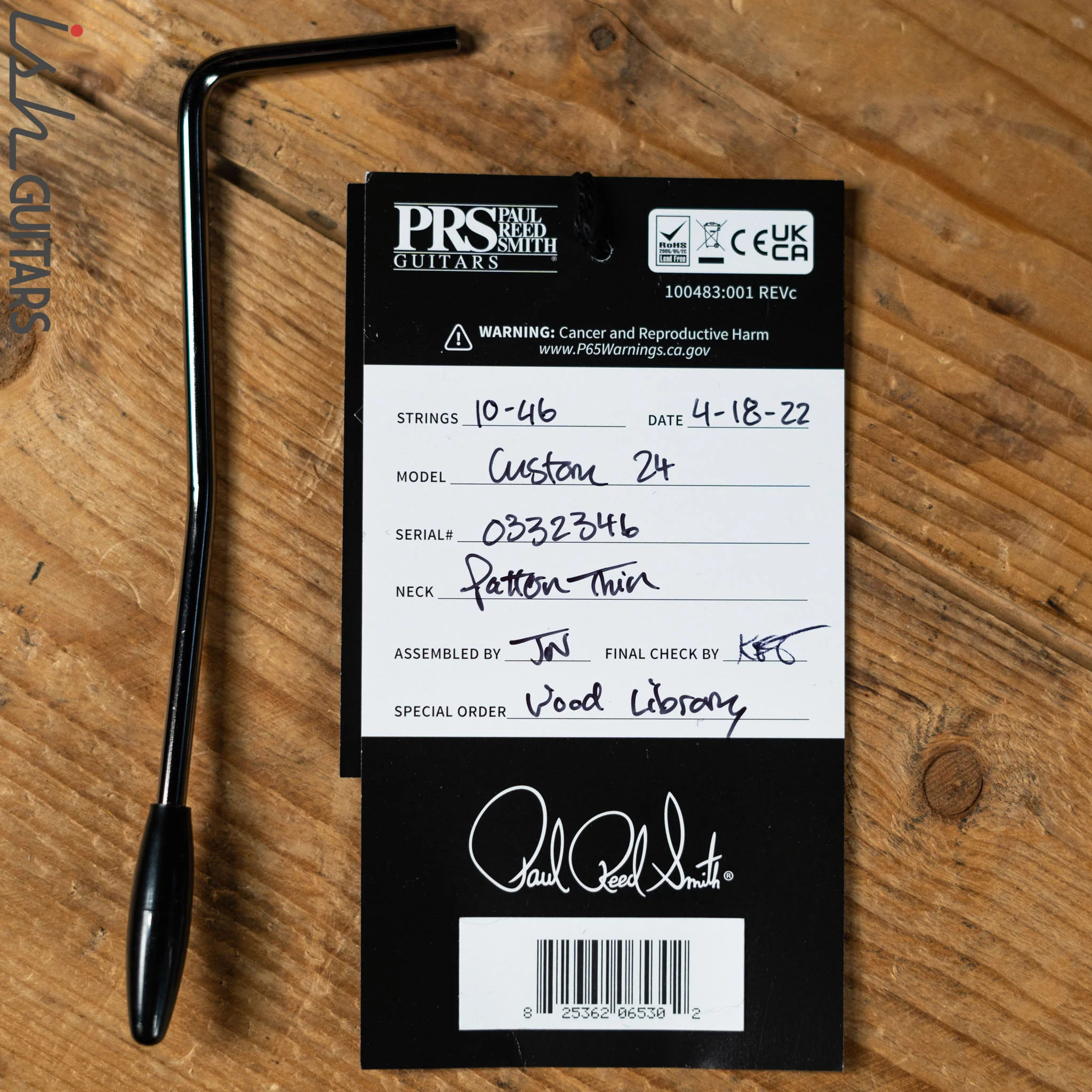 PRS Wood Library Custom 24 Autumn Sky 10 Top Quilt Figured Maple Neck - Image 11