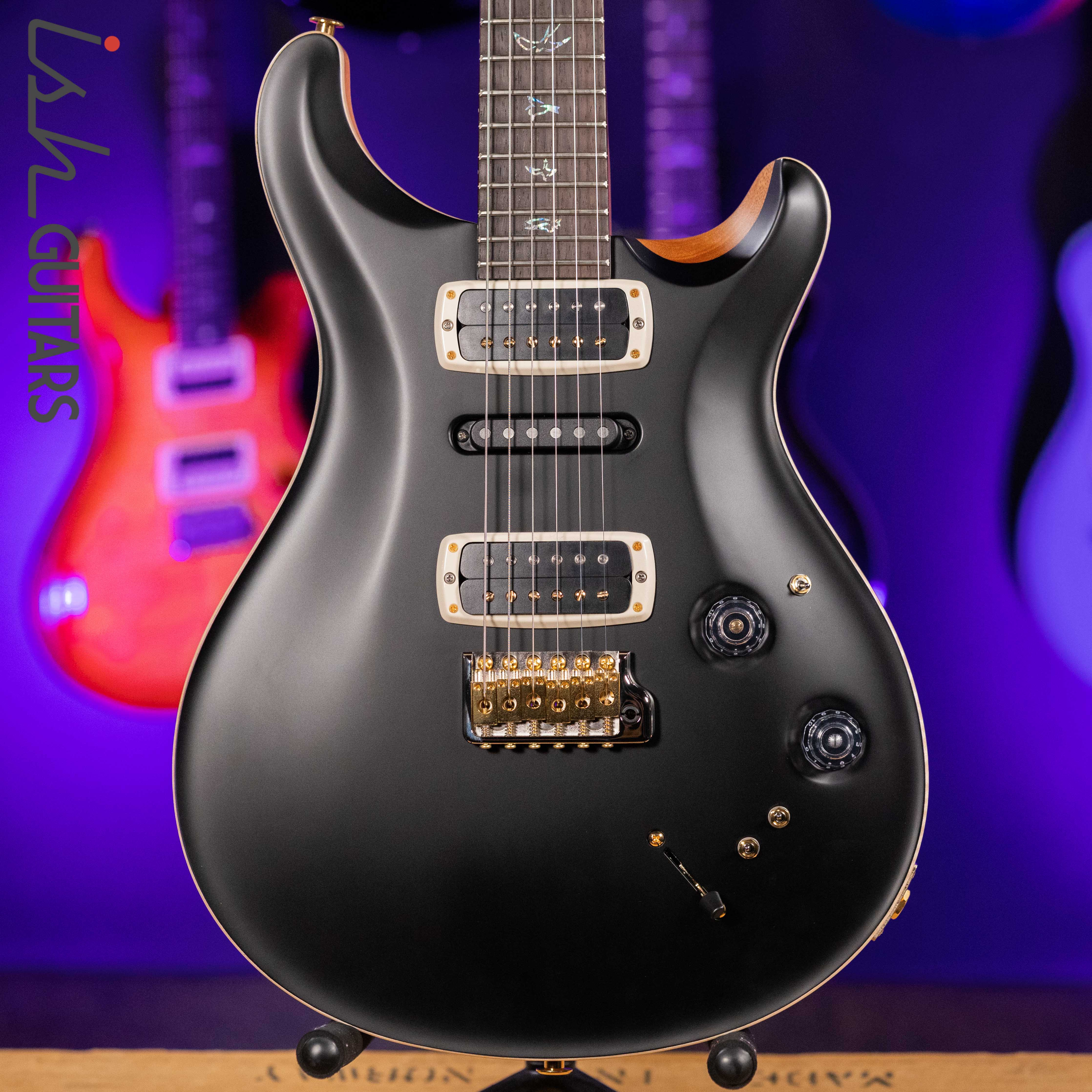 PRS Wood Library Modern Eagle V Satin Opaque Black Brazilian Rosewood