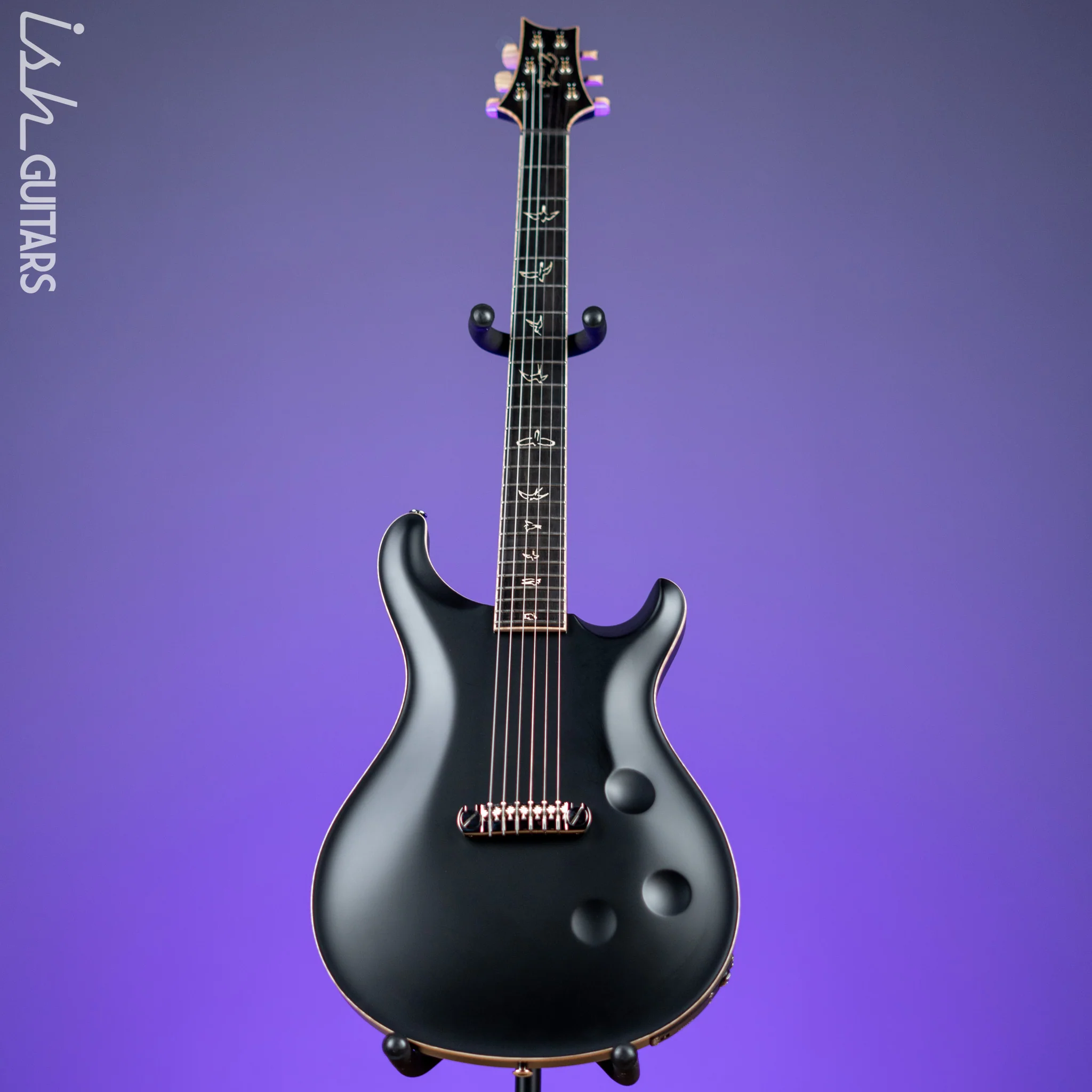 2022 PRS Private Stock Custom 24 "Sculpture" Hollowbody Piezo Matte Black - Image 2