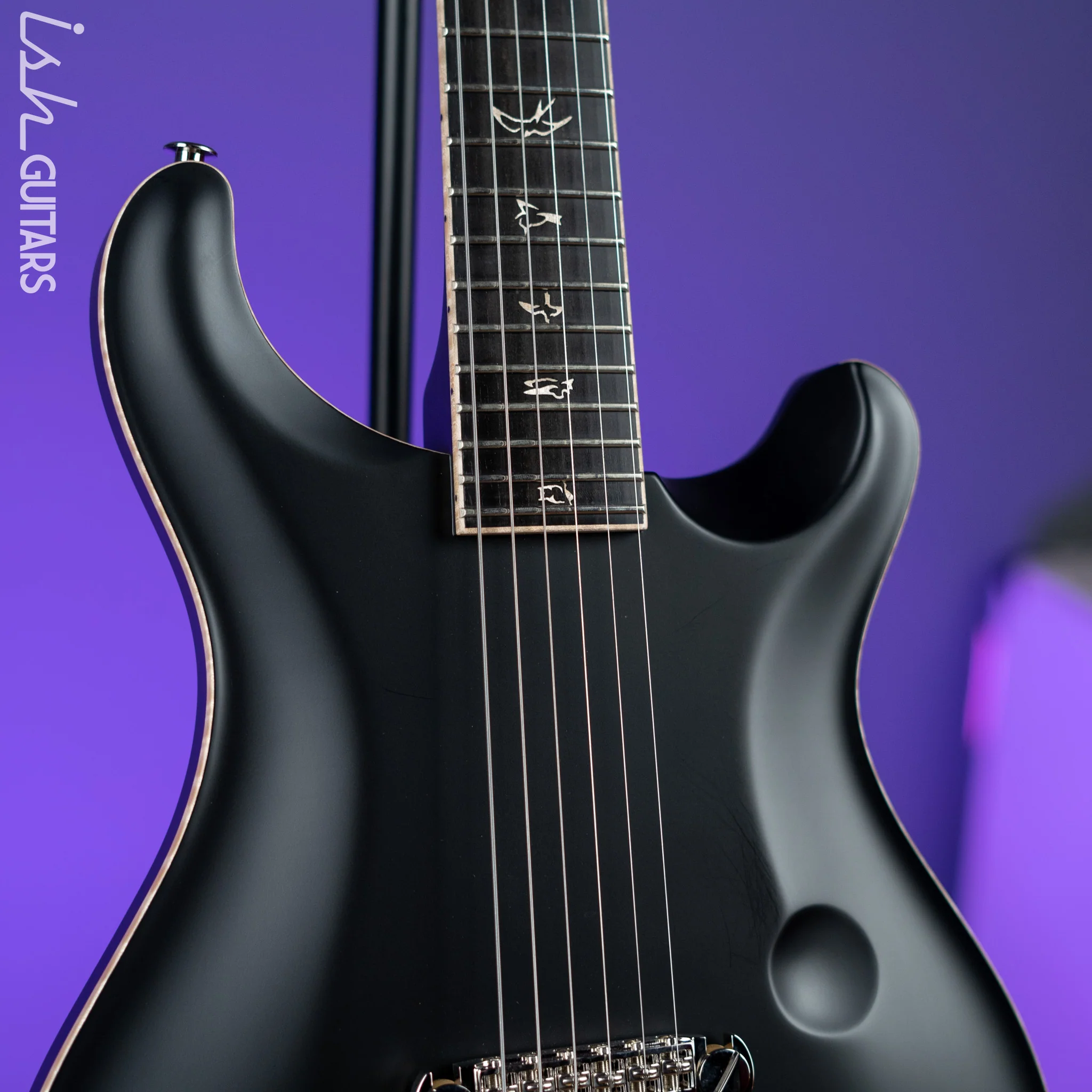 2022 PRS Private Stock Custom 24 "Sculpture" Hollowbody Piezo Matte Black - Image 3