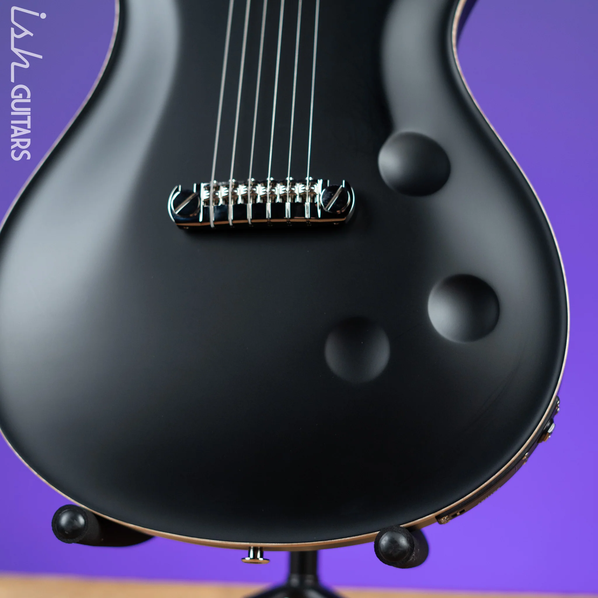 2022 PRS Private Stock Custom 24 "Sculpture" Hollowbody Piezo Matte Black - Image 4