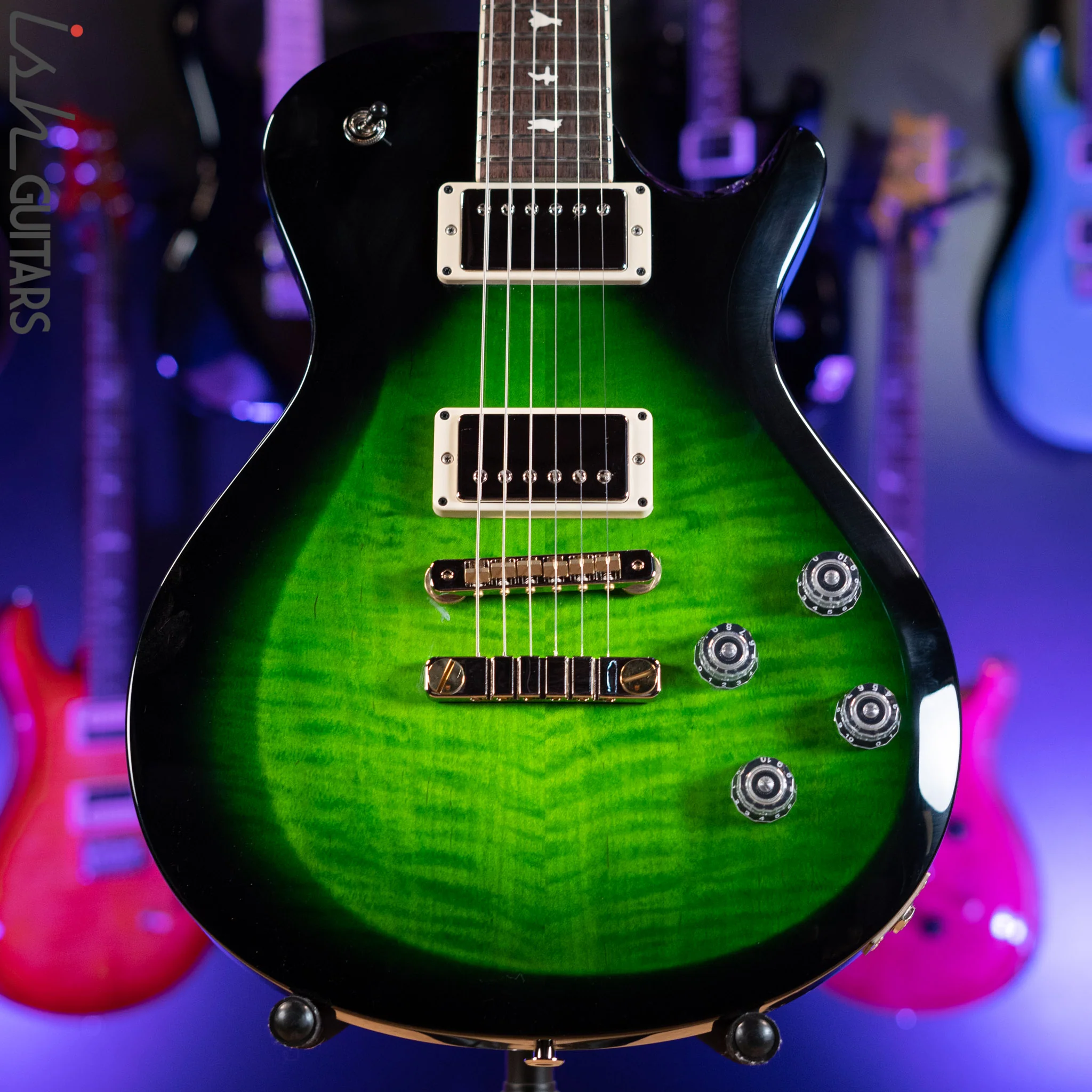 PRS S2 McCarty Singlecut 594 Emerald Green Black Wrap