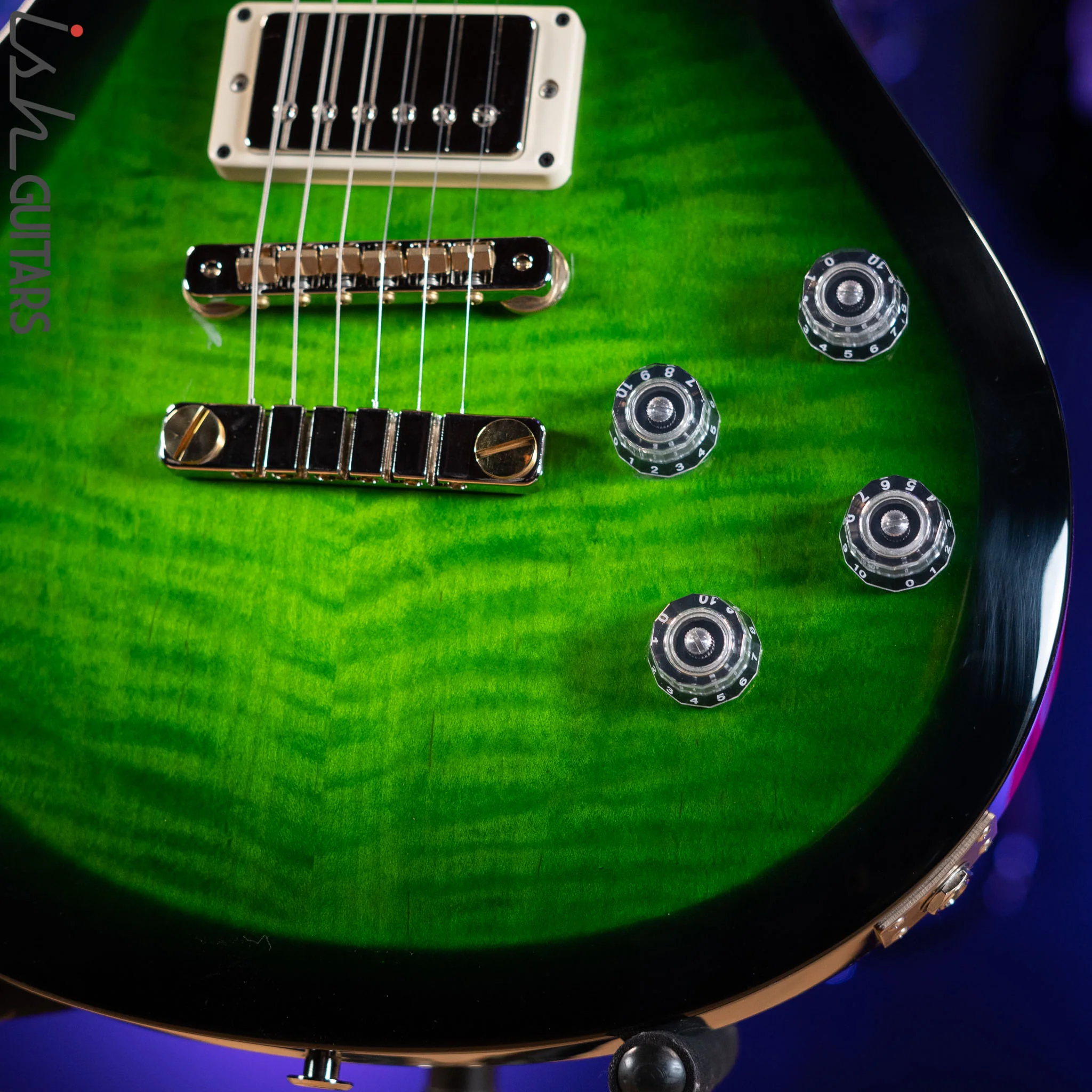 PRS S2 McCarty Singlecut 594 Emerald Green Black Wrap - Image 4
