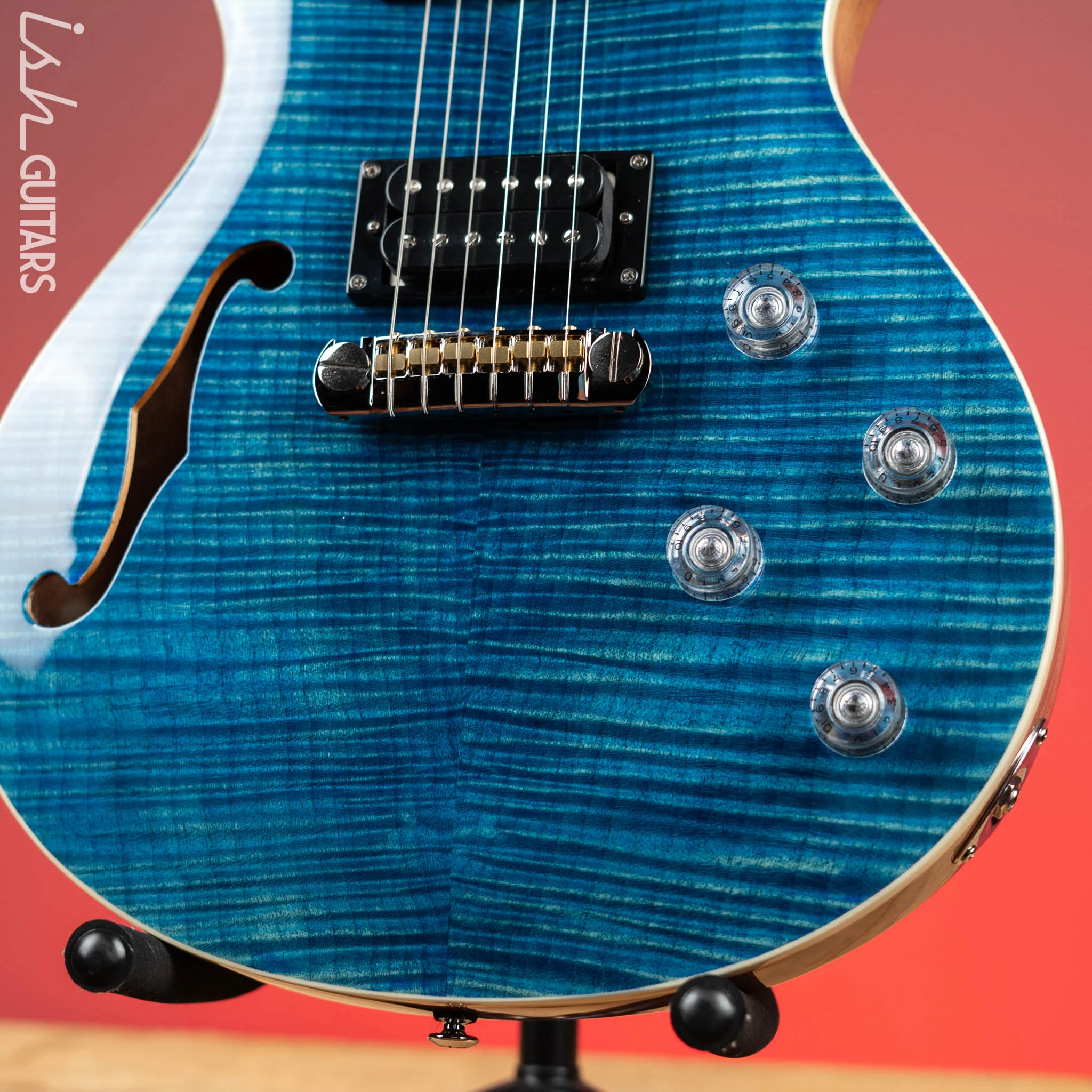 2022 PRS SE Zach Myers 594 Semi-Hollow Myers Blue - Image 5