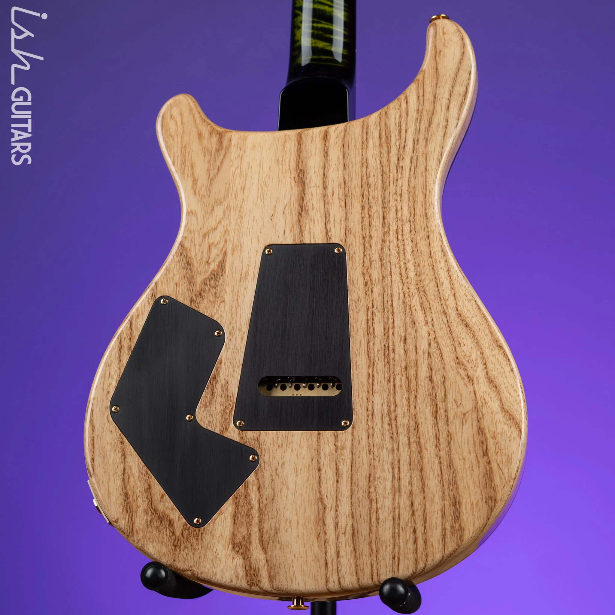 2022 PRS Wood Library Modern Eagle V 10-Top Quilt Jade Green Smoked Burst Wrap - Image 9