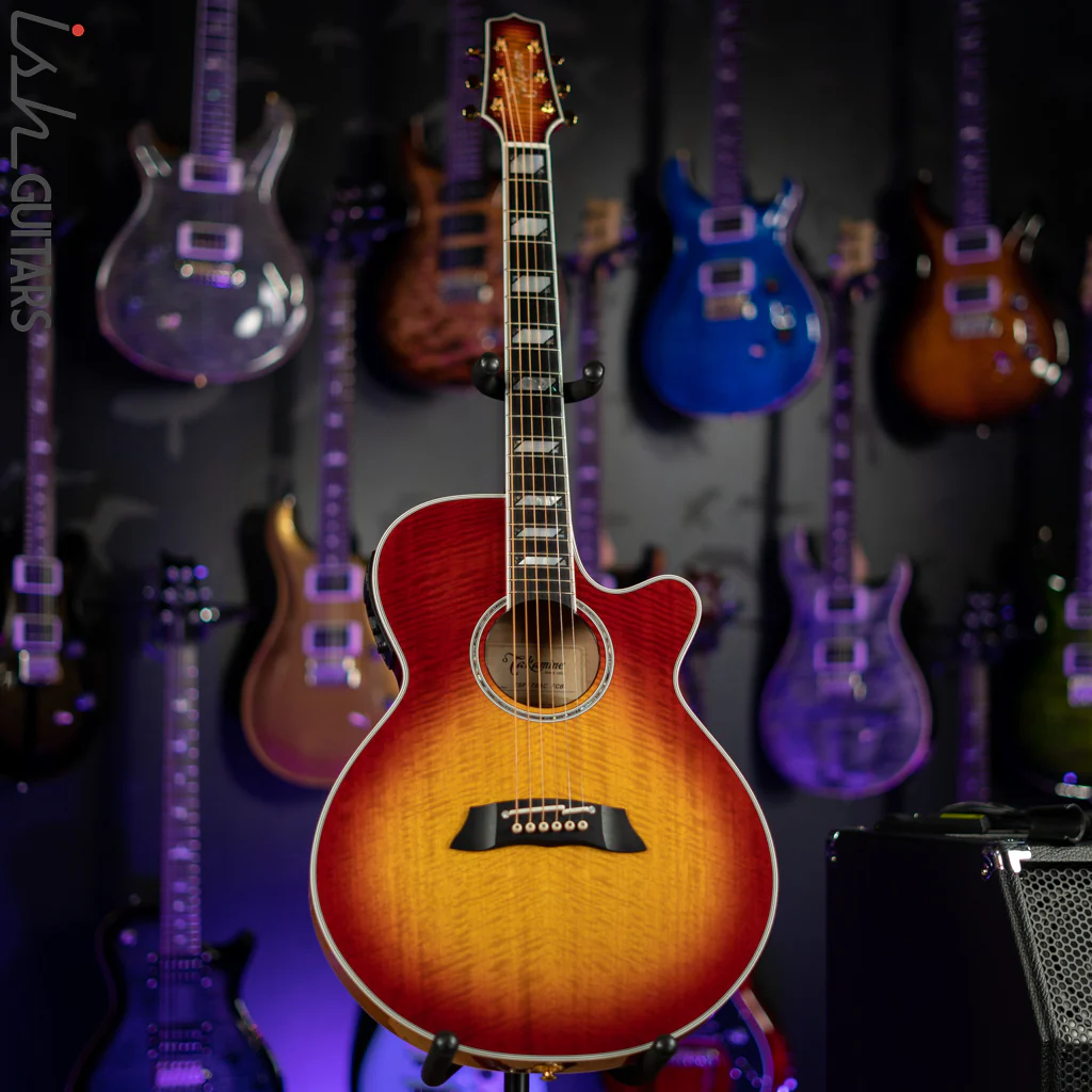 Takamine TSP178AC Acoustic-Electric Guitar Faded Cherry Burst - Image 2