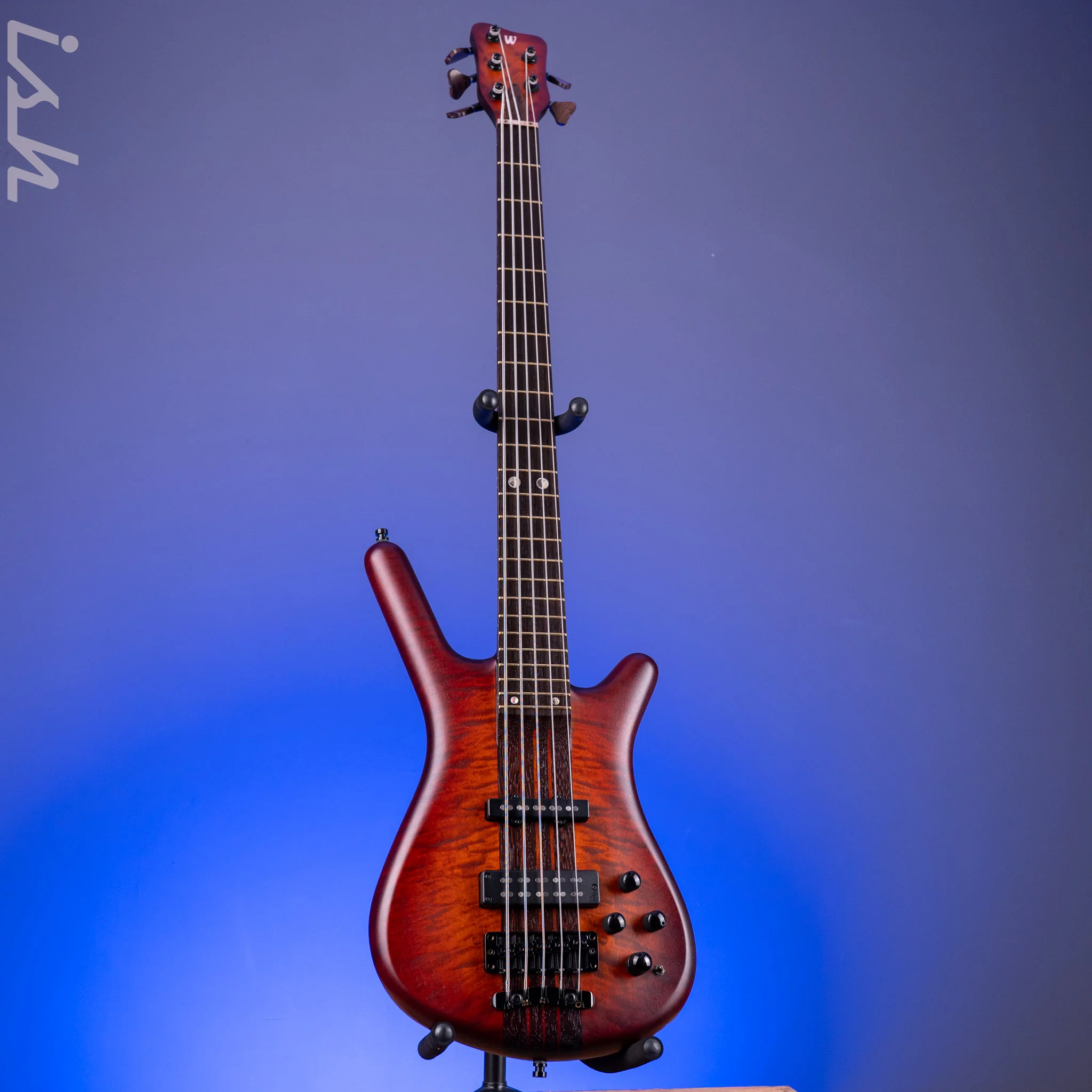 2022 Warwick Streamette 5 Masterbuilt 33/35 Special Amberburst Transparent Satin Finish - Image 2