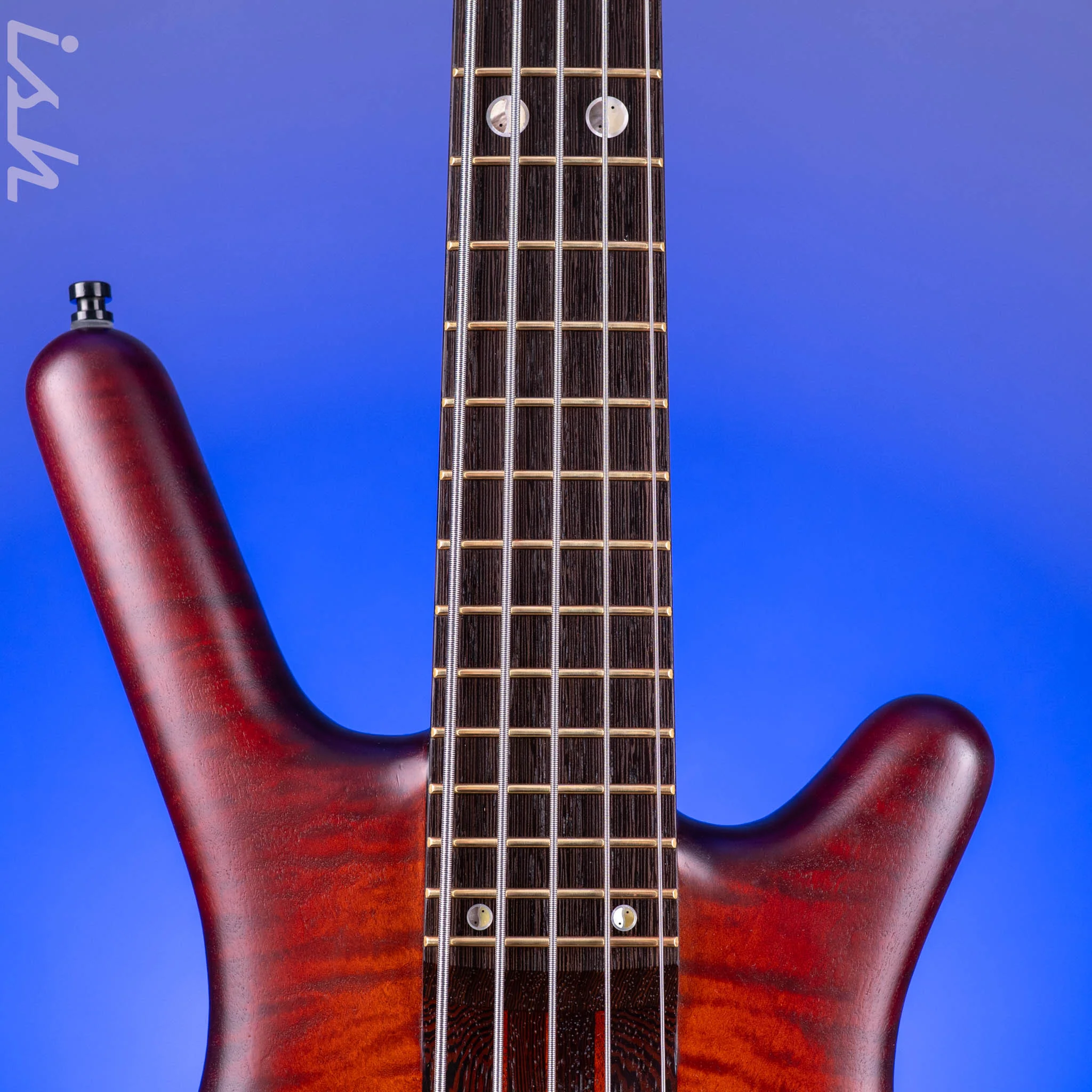 2022 Warwick Streamette 5 Masterbuilt 33/35 Special Amberburst Transparent Satin Finish - Image 6