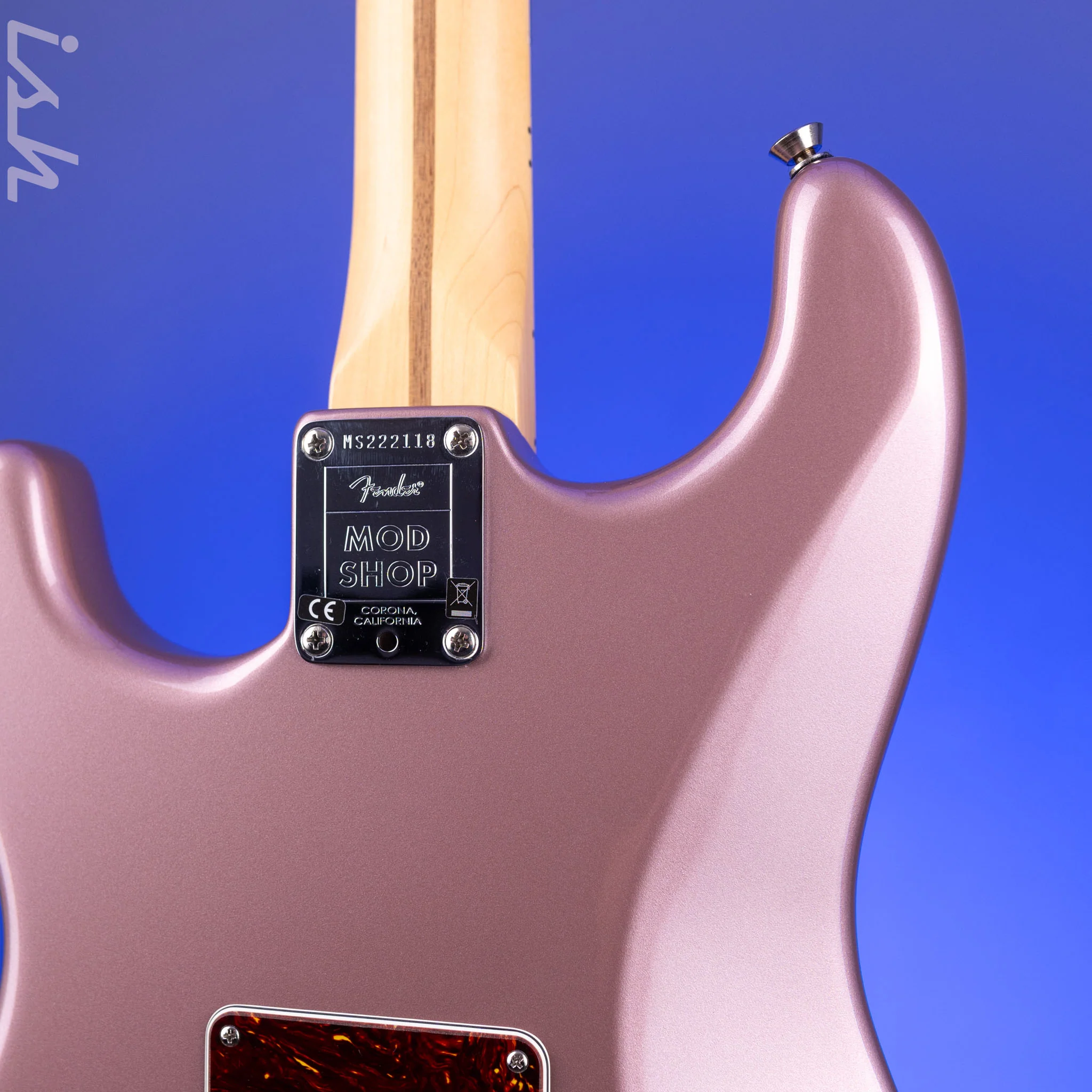 2023 Fender Mod Shop Stratocaster Burgundy Mist Metallic - Image 10