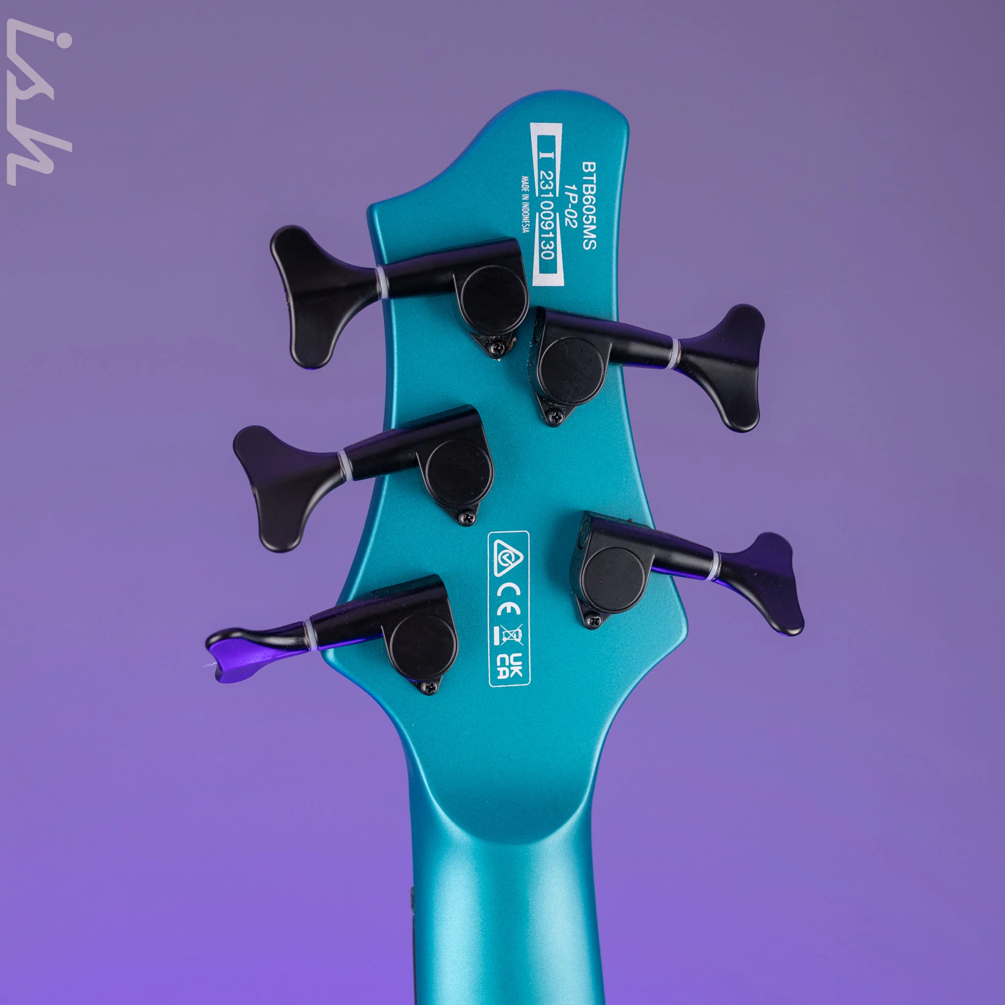 Ibanez BTB605MS Multi-Scale 5-String Bass Cerulean Aura Burst Matte Demo - Image 15