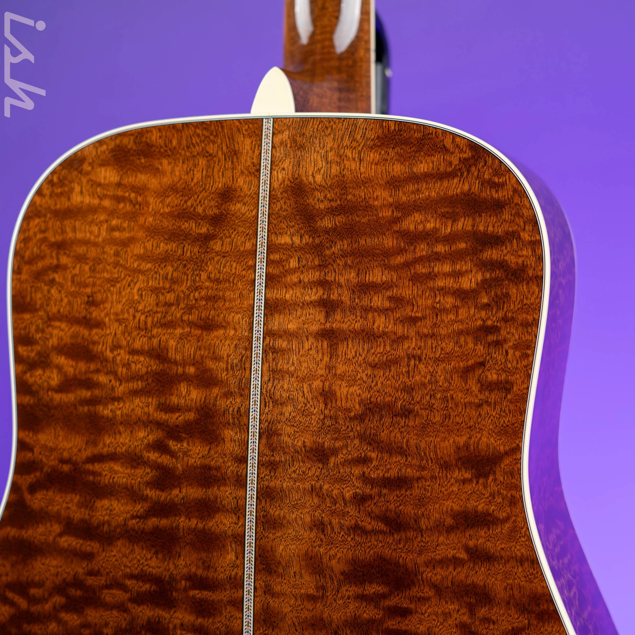 Martin D-42 Style Custom Shop - Quilted Pommele Sapele Premium Mahogany - Image 9