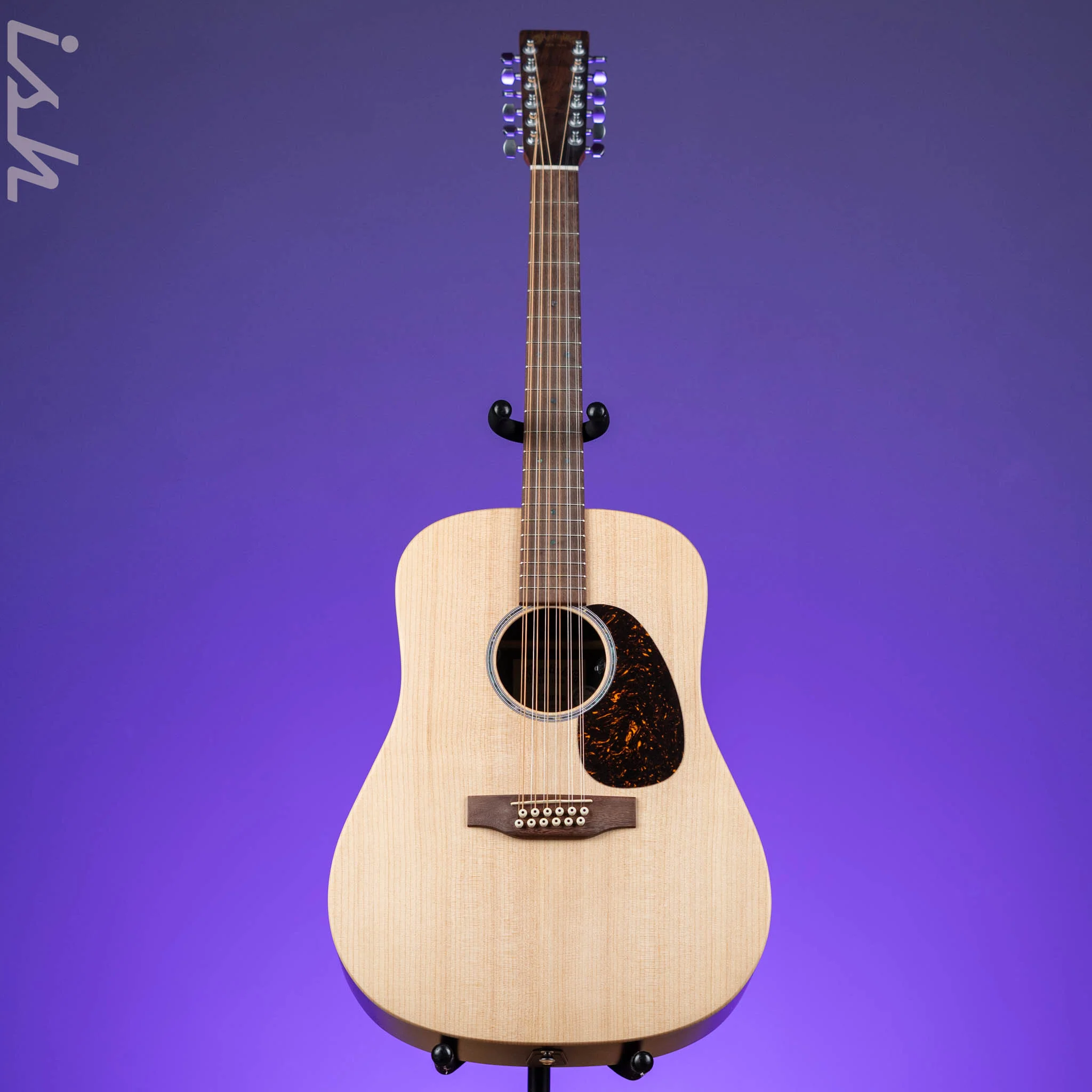 2023 Martin X-Series D-X2E 12-String Acoustic-Electric Guitar Natural - Image 2