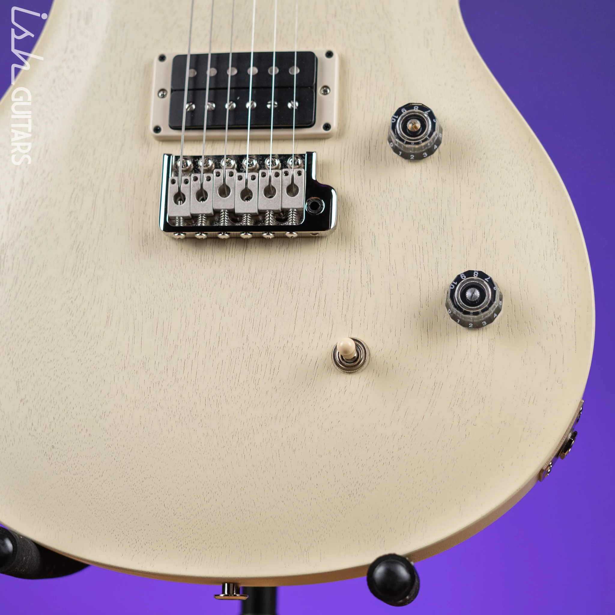 PRS CE 24 Standard Satin Nitro Electric Guitar Antique White - Image 4