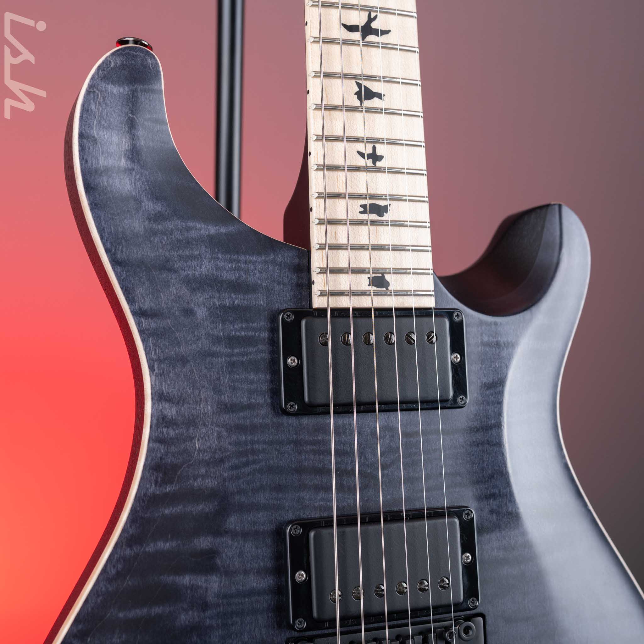 2023 PRS Dustie Waring Signature CE 24 Floyd Gray Black Satin Nitro - Image 3