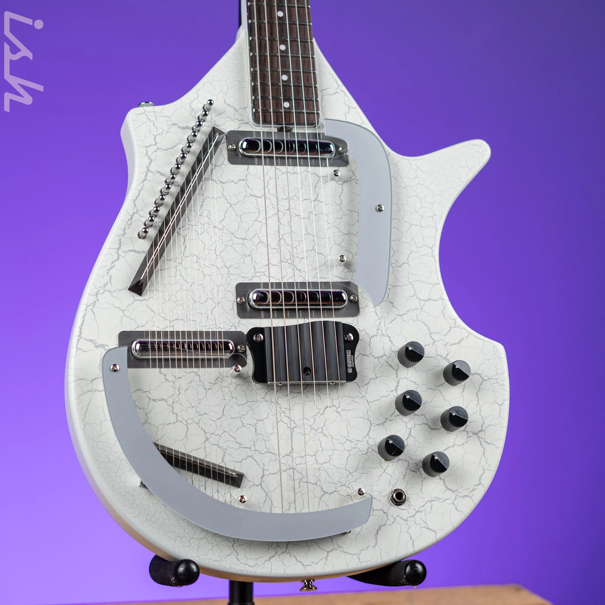 Danelectro Coral Sitar Reissue Guitar White Crackle