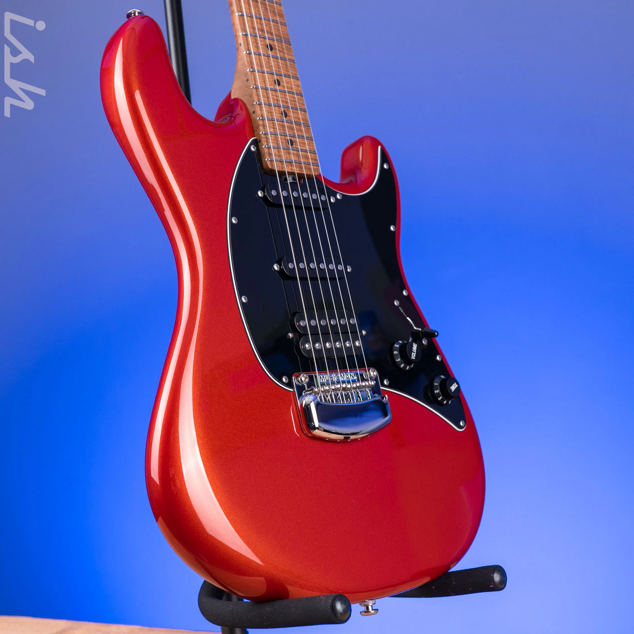 2024 Ernie Ball Music Man Cutlass RS HSS Blood Orange - Image 3