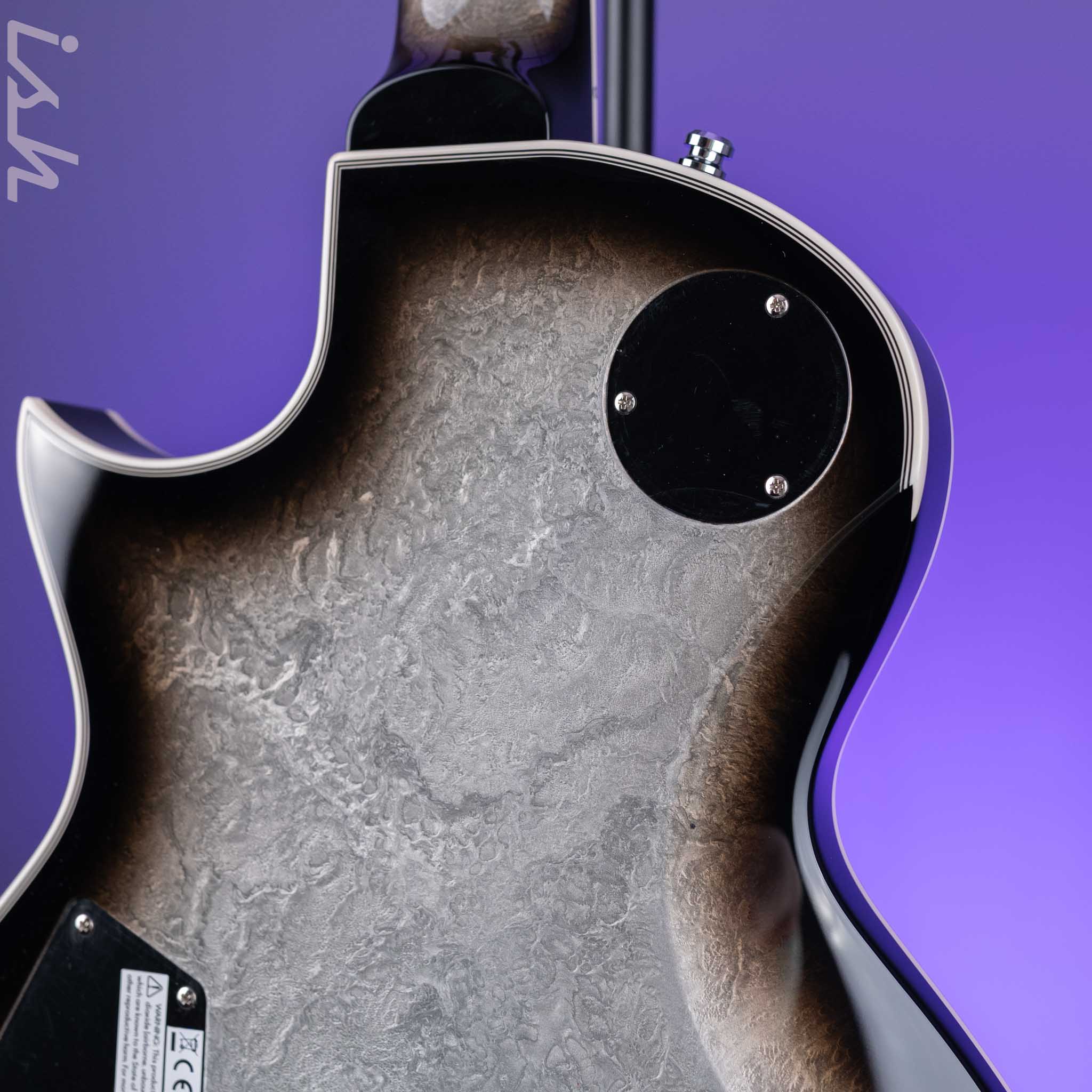 ESP Eclipse Custom Silver Liquid Metal Burst - Image 8