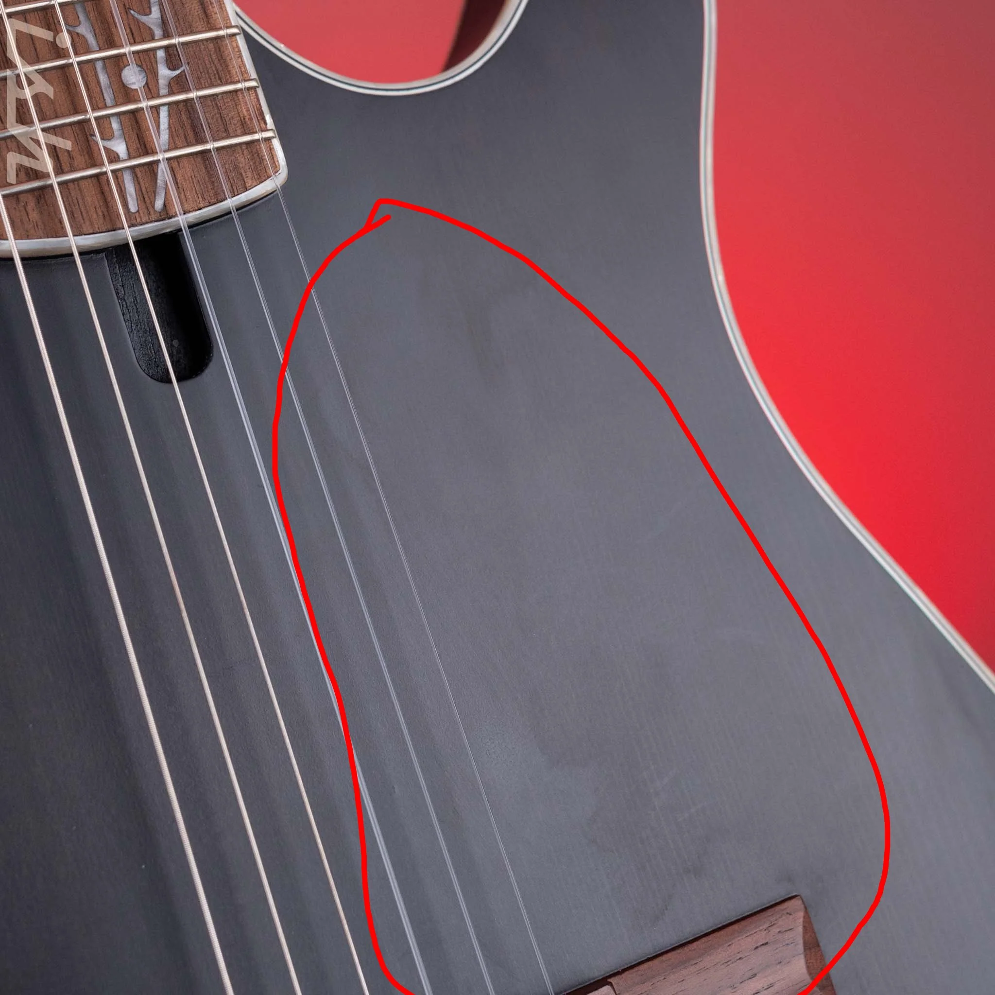 2024 Ibanez TOD10N Tim Henson Signature Nylon Acoustic-Electric Guitar Transparent Black Flat - Image 5