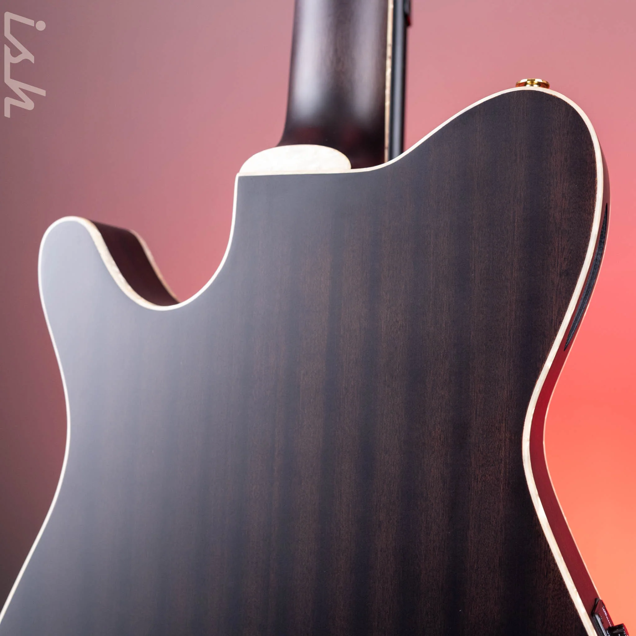 2024 Ibanez TOD10N Tim Henson Signature Nylon Acoustic-Electric Guitar Transparent Black Flat - Image 9