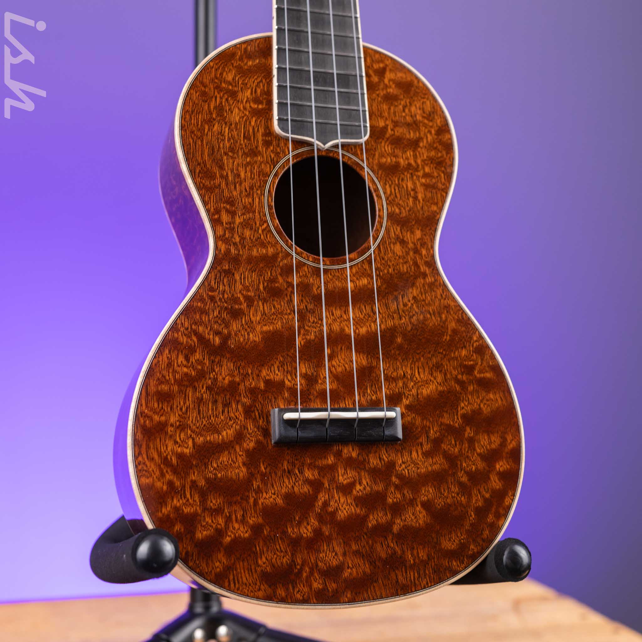 2024 Martin Custom Shop Concert Ukulele Natural Quilted Sapele