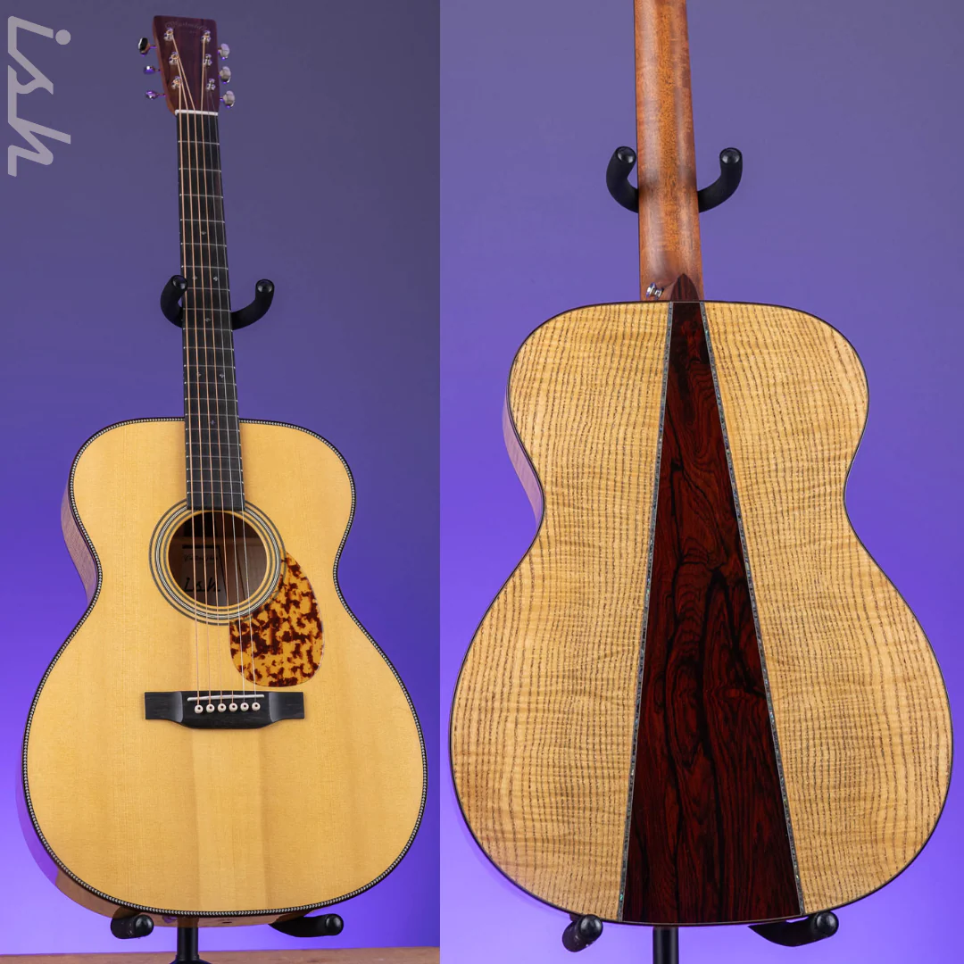 Martin Custom Shop OM-28 Style European Spruce w/ Curly Ash Back & Sides