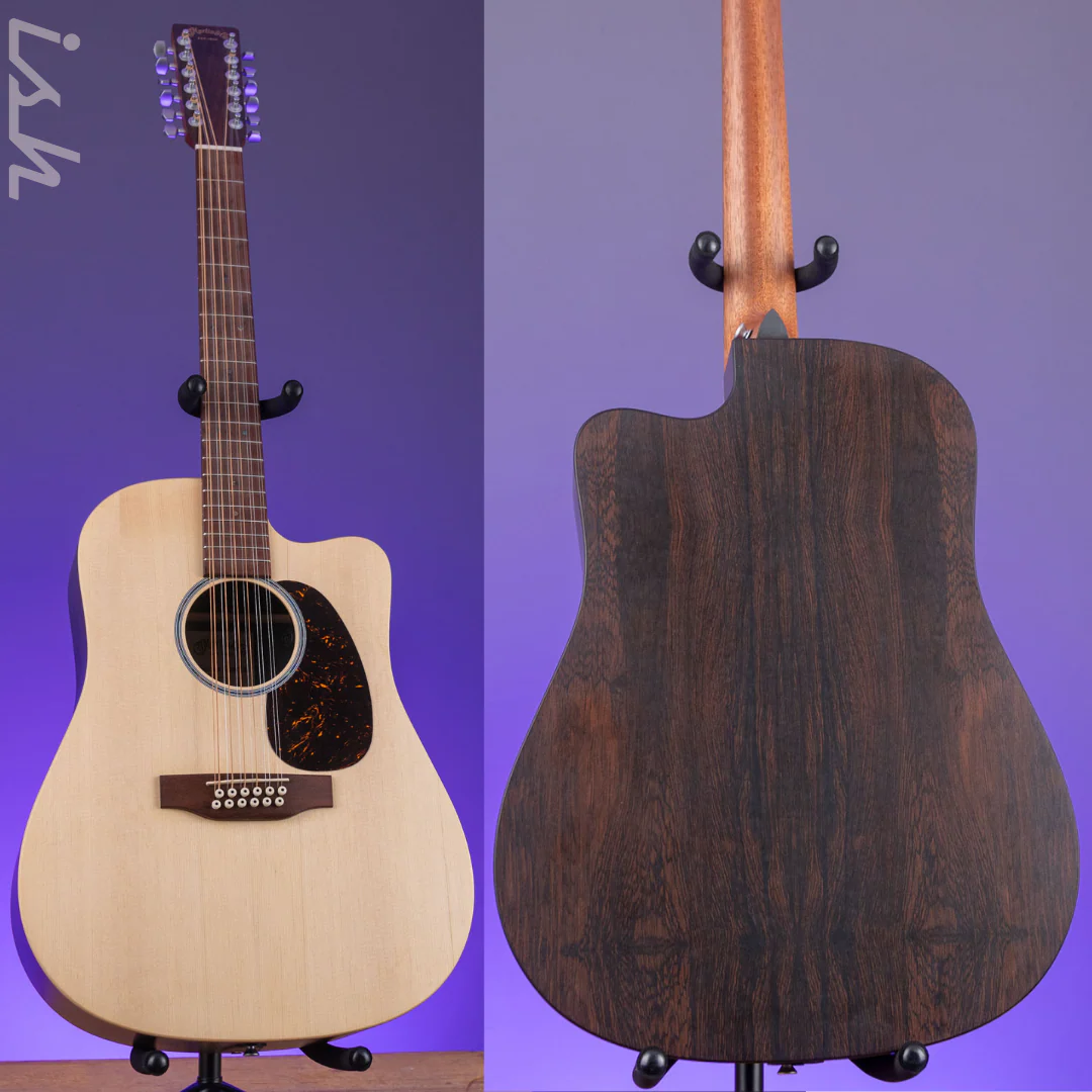 2024 Martin DC-X2E 12-String Acoustic-Electric Guitar Brazilian Rosewood Pattern