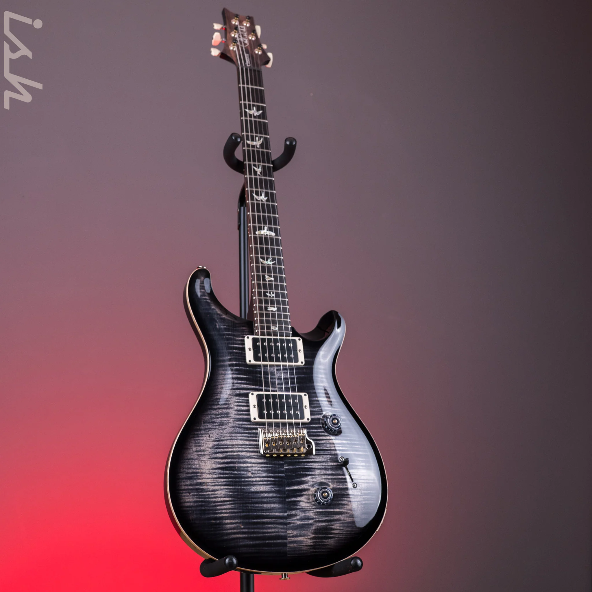 2024 PRS Custom 24 Electric Guitar Charcoal Burst - Image 2