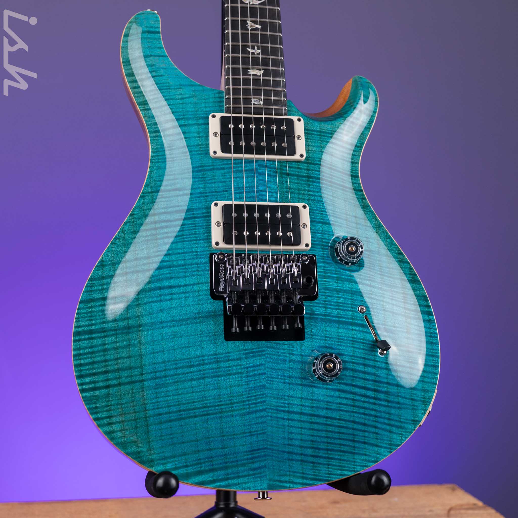 2024 PRS Custom 24 Floyd 10-Top Maple Neck Ebony Fretboard Carroll Blue