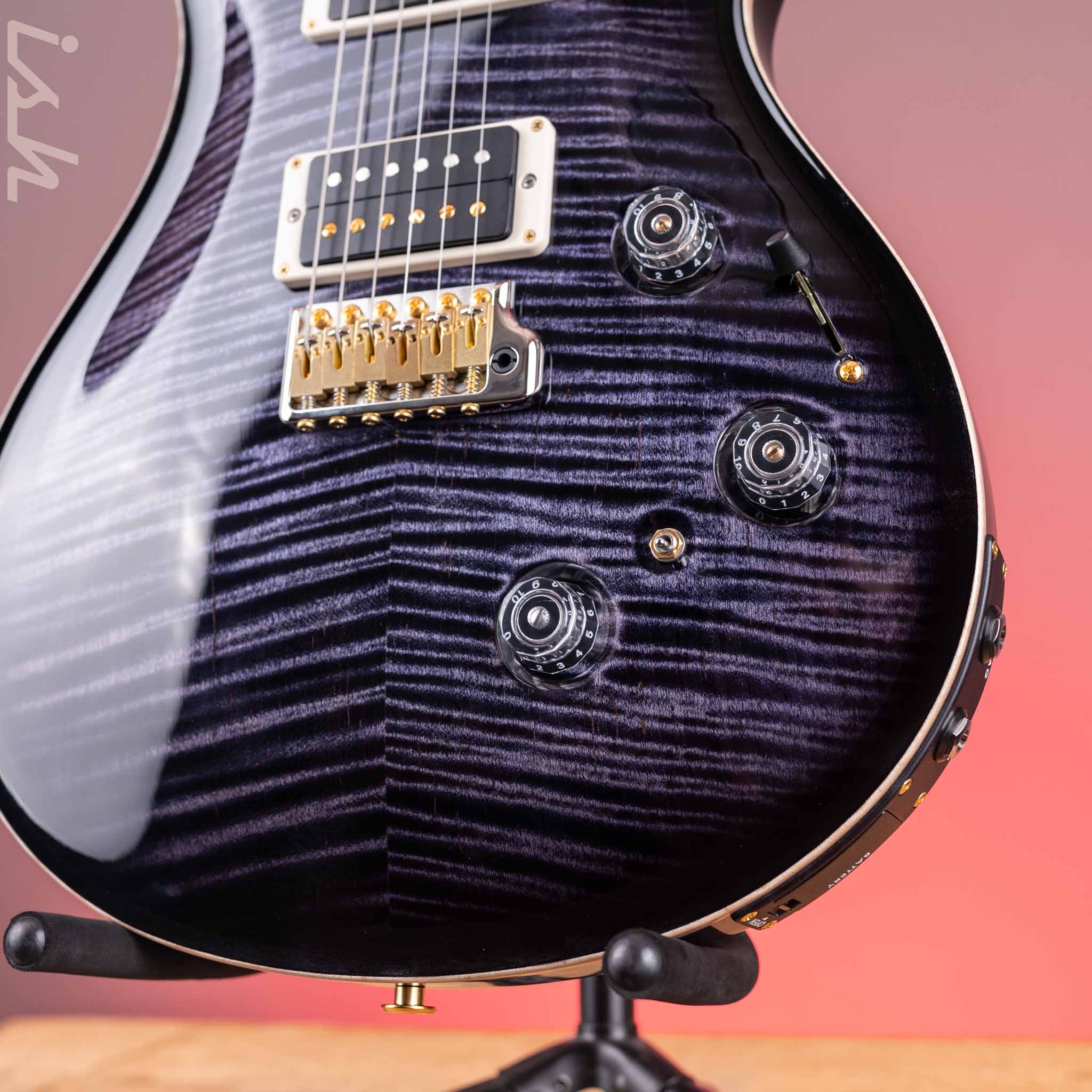 2024 PRS Custom 24 Piezo Electric Guitar 10-Top Purple Mist - Image 4