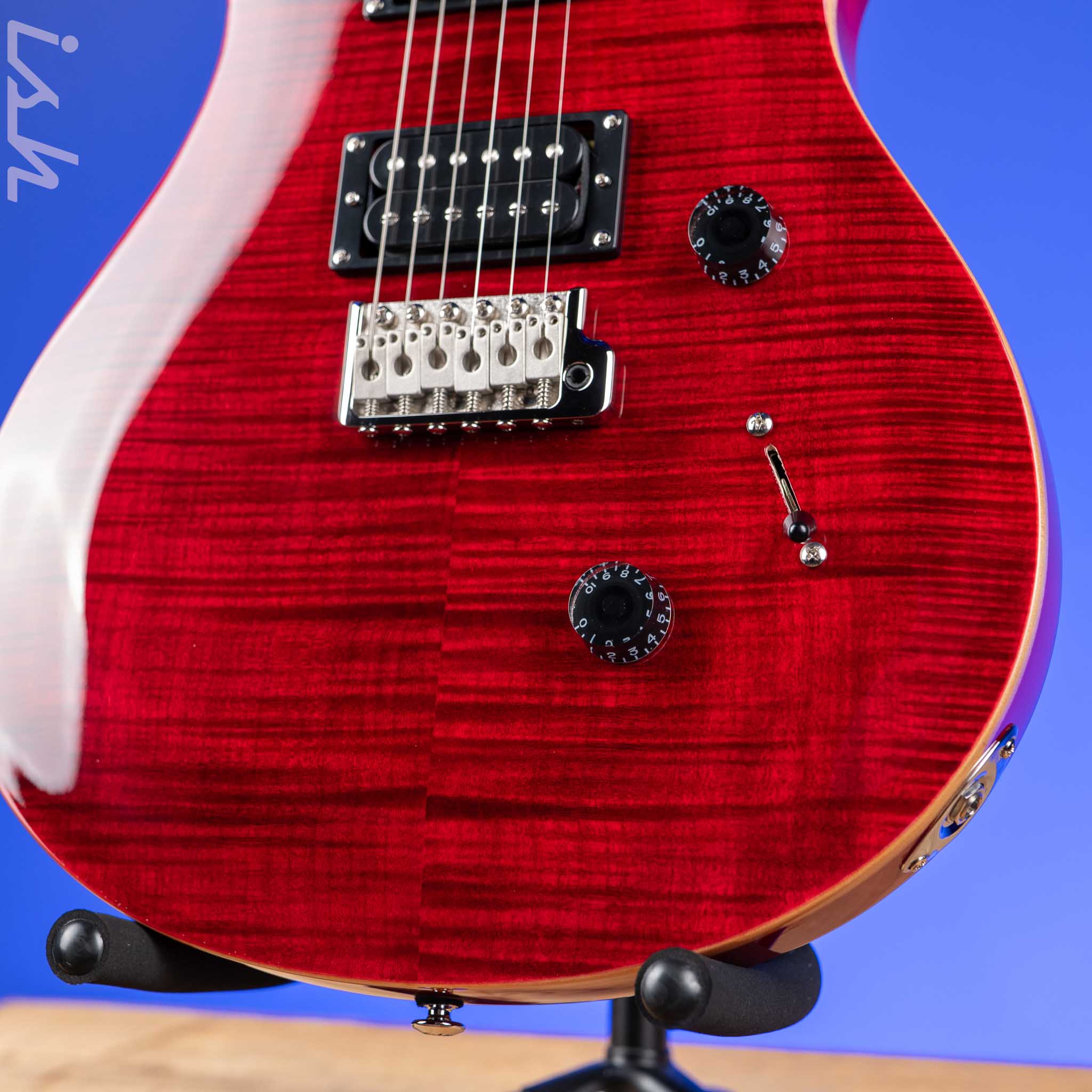 PRS SE Custom 24 Electric Guitar Ruby Demo - Image 4