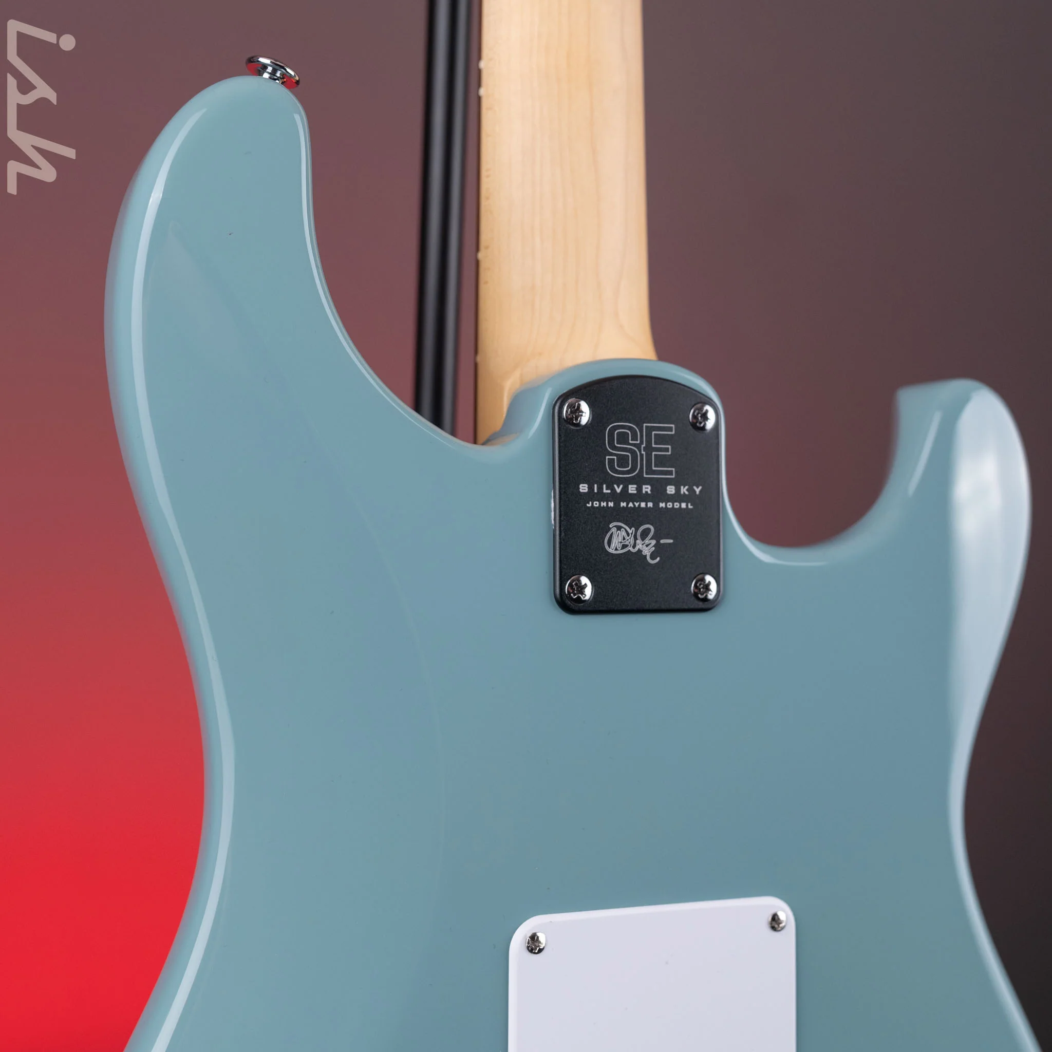 2024 PRS SE Silver Sky Lefty Stone Blue - Rosewood Board - Image 8