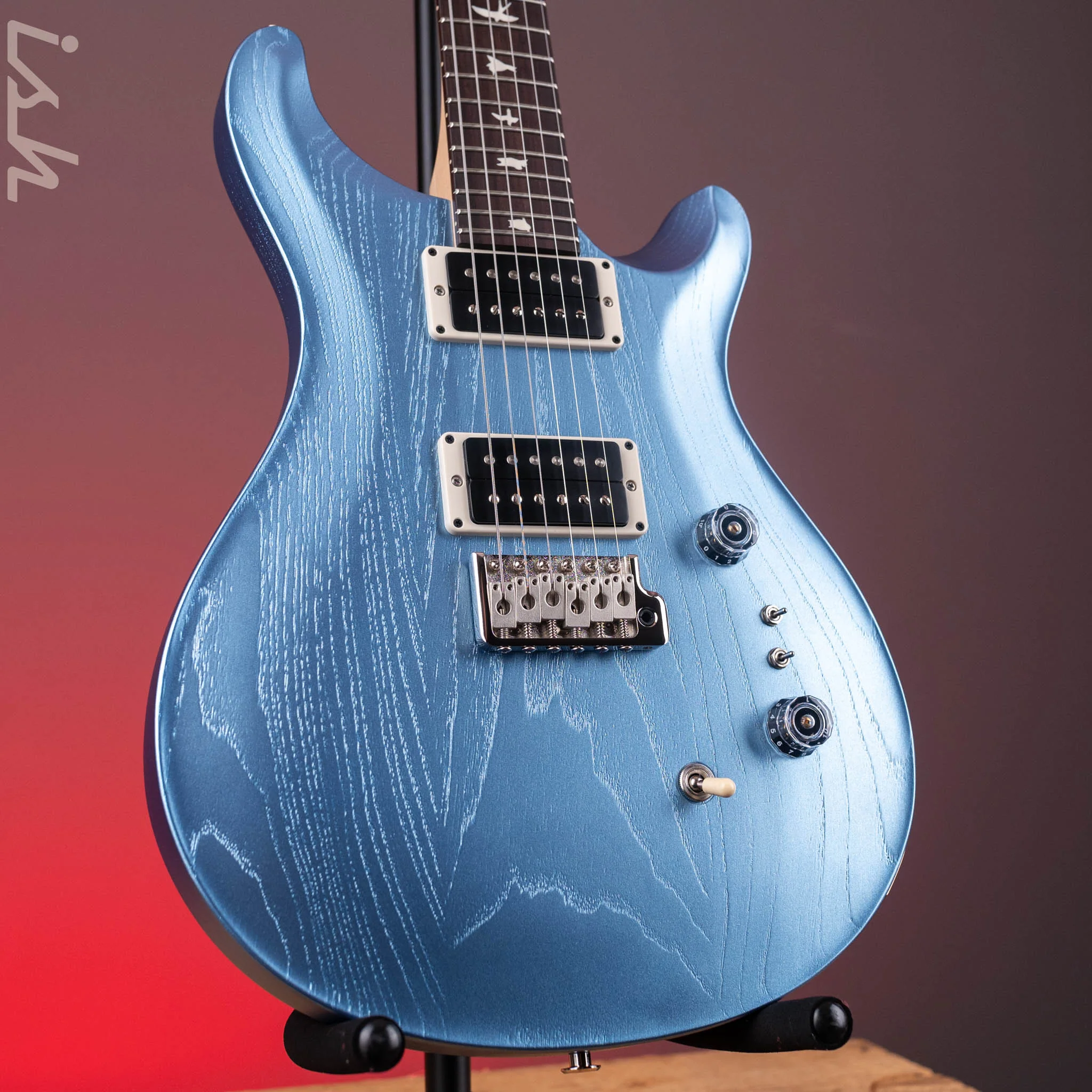 2025 PRS CE 24-08 Limited Edition Swamp Ash Frost Blue Metallic