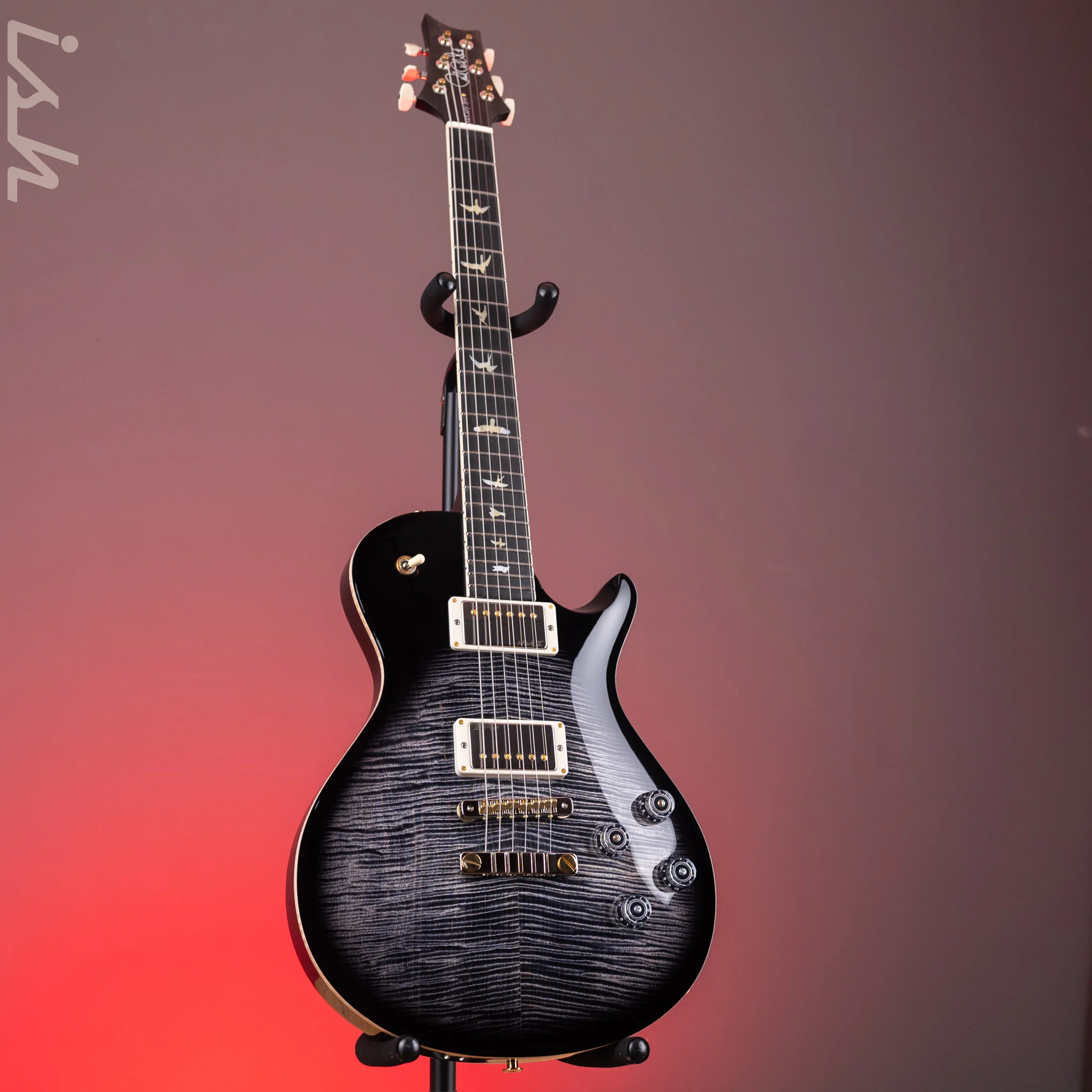 PRS Wood Library McCarty 594 Singlecut 10-Top Charcoal Burst - Image 2