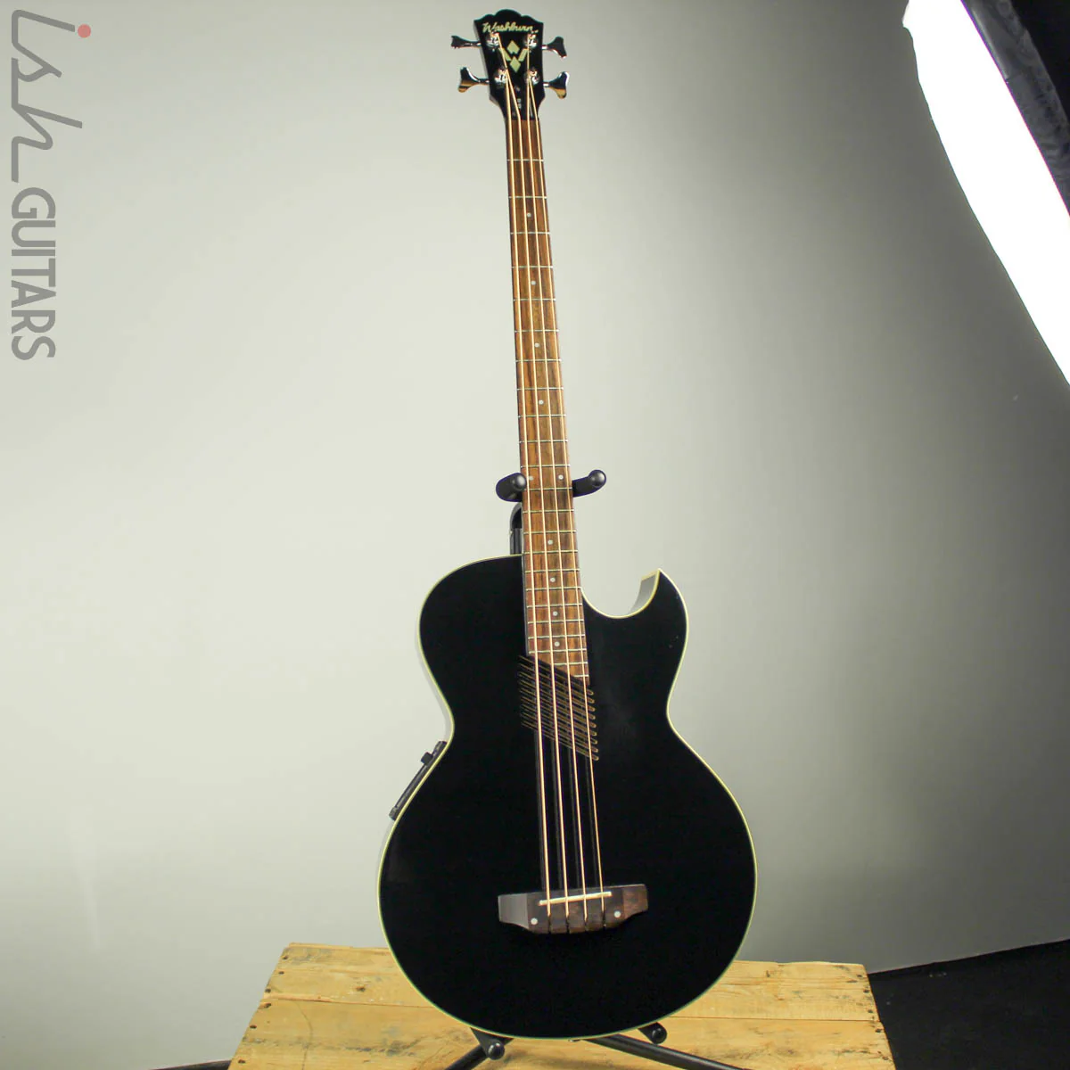 90s/00s Washburn AB-102 Acoustic Bass - Image 2