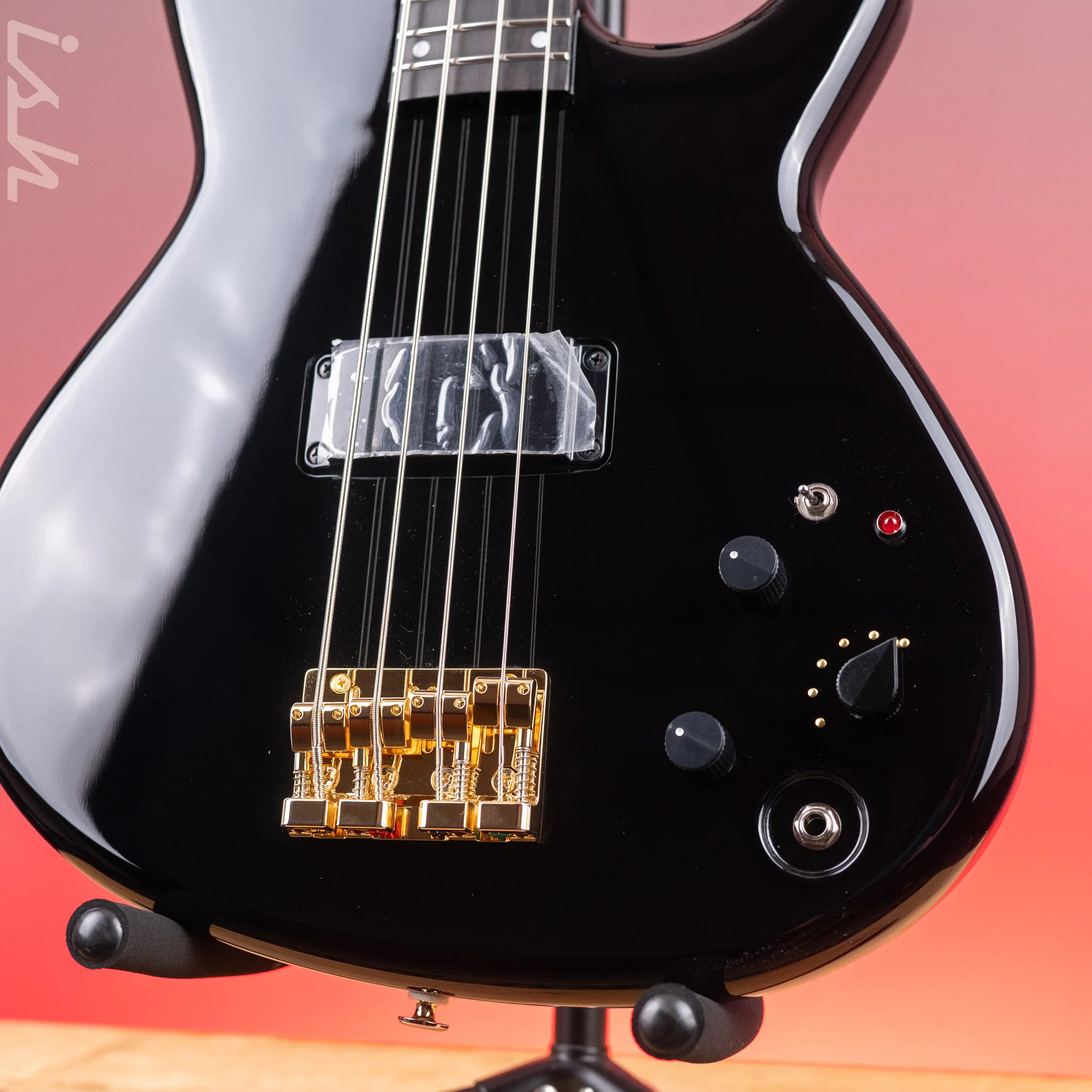 Aria Pro II SB-1000 4-String Bass Black - Image 4