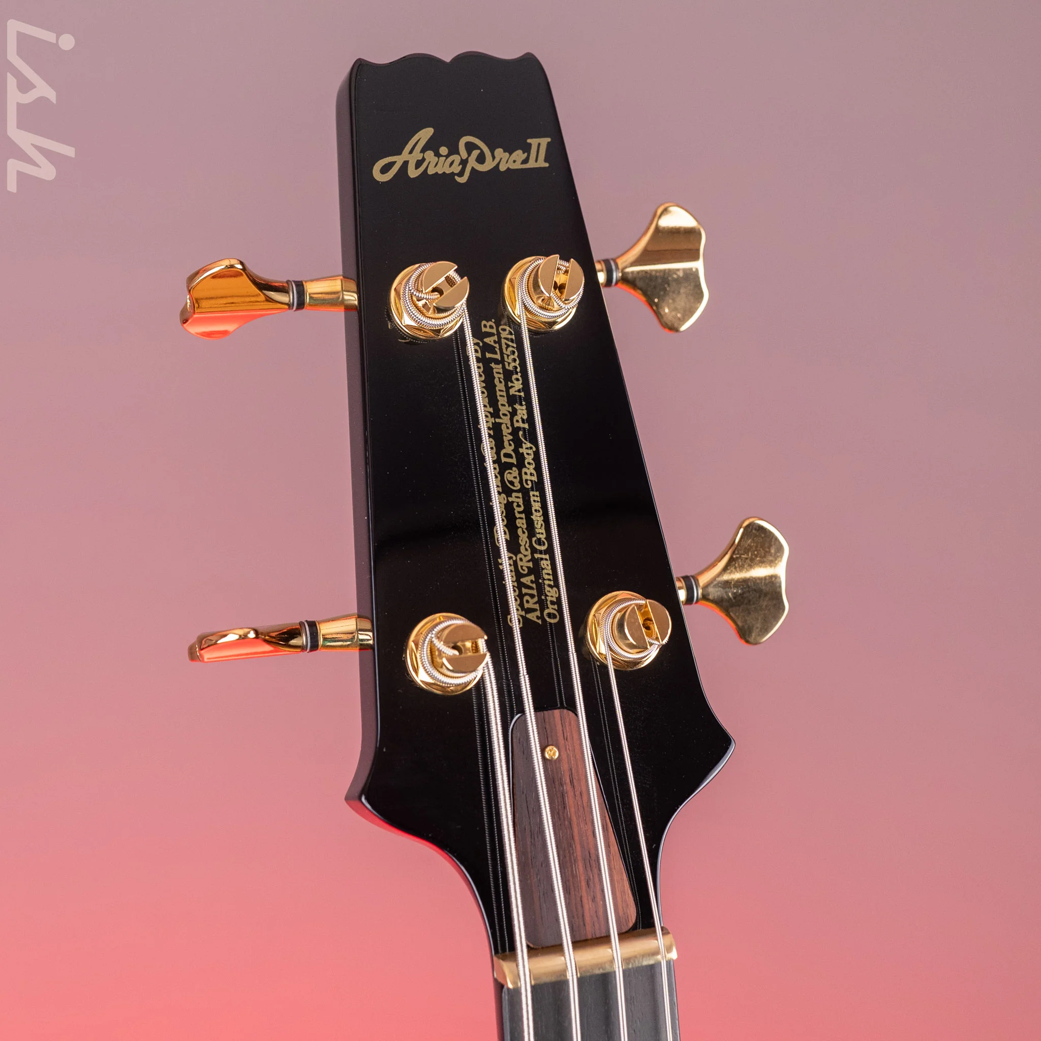 Aria Pro II SB-1000 4-String Bass Black - Image 5