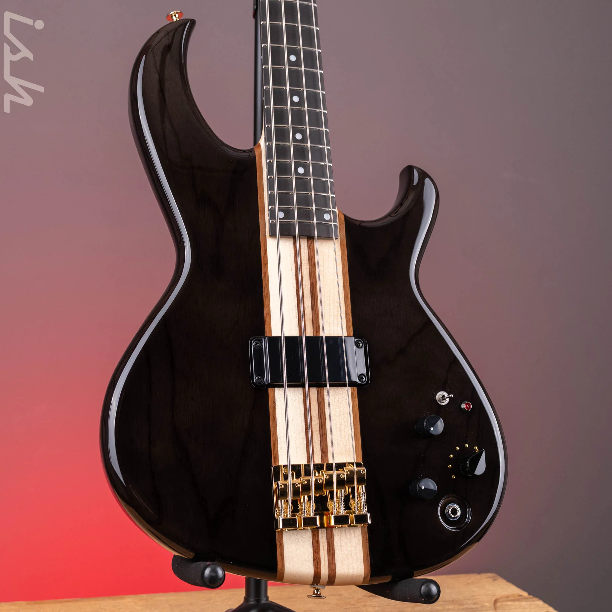 Aria Pro II SB-1000 4-String Bass See-Through Black NAMM Demo