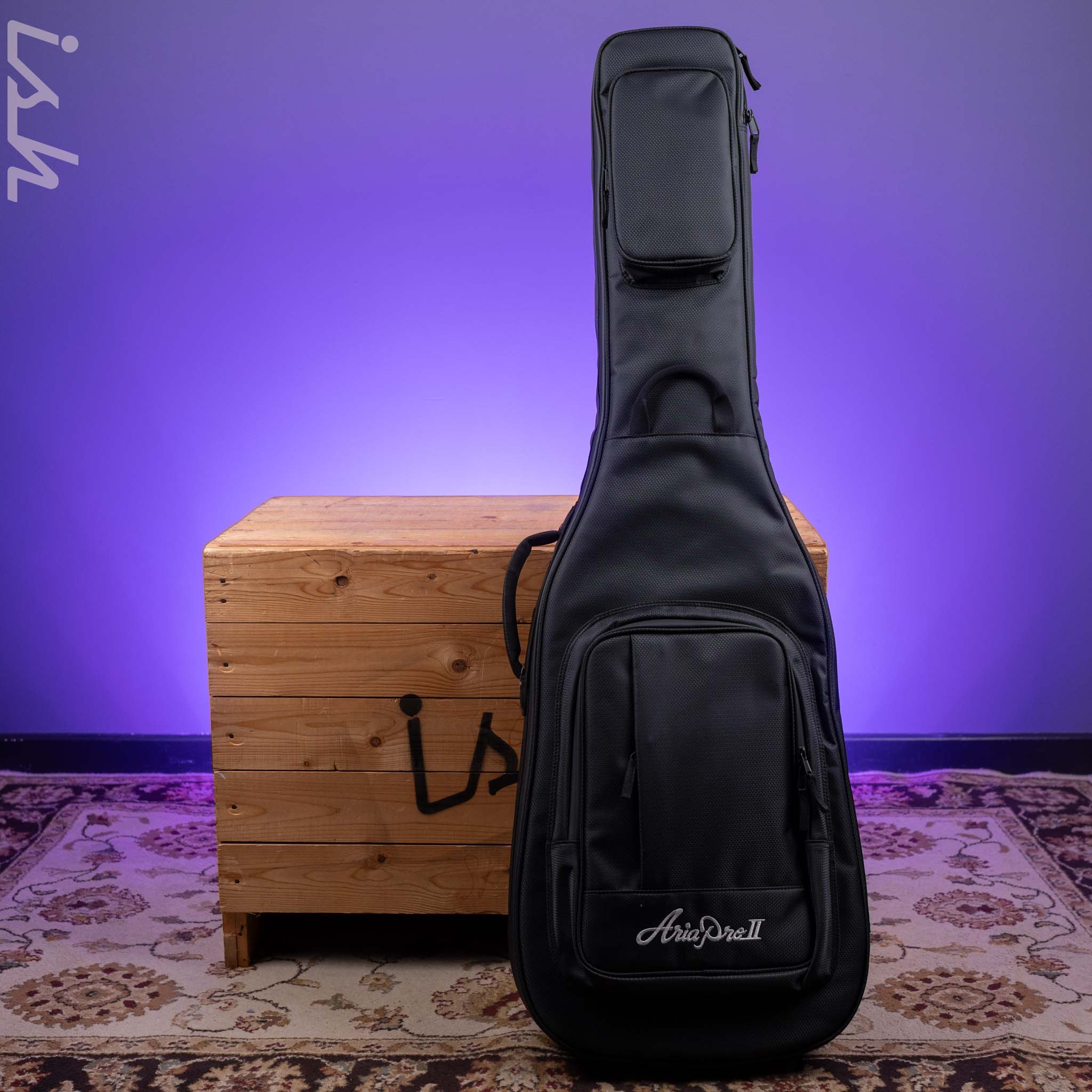 Aria Pro II SB-1000 4-String Bass See-Through Black NAMM Demo - Image 12
