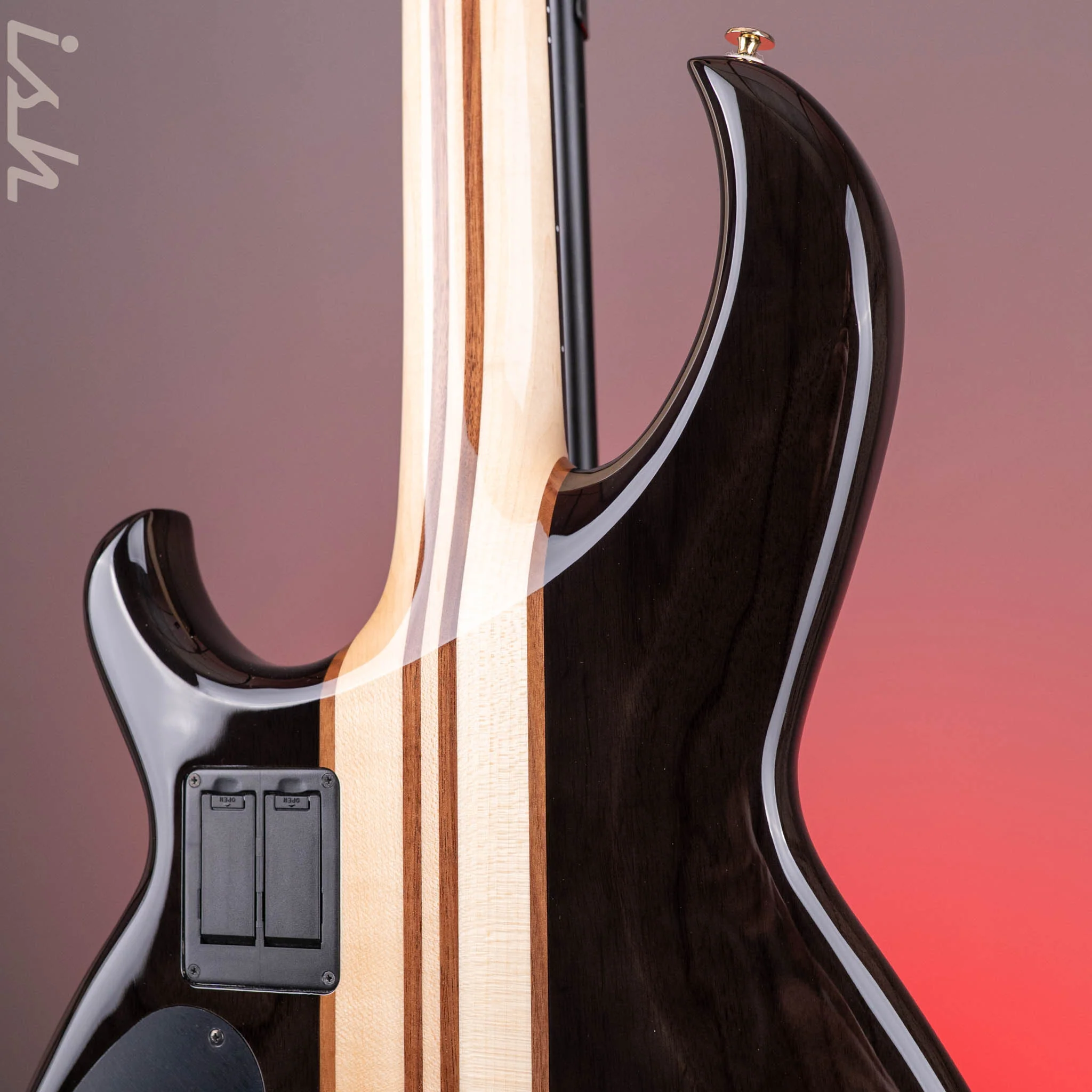 Aria Pro II SB-1000 4-String Bass See-Through Black NAMM Demo - Image 9