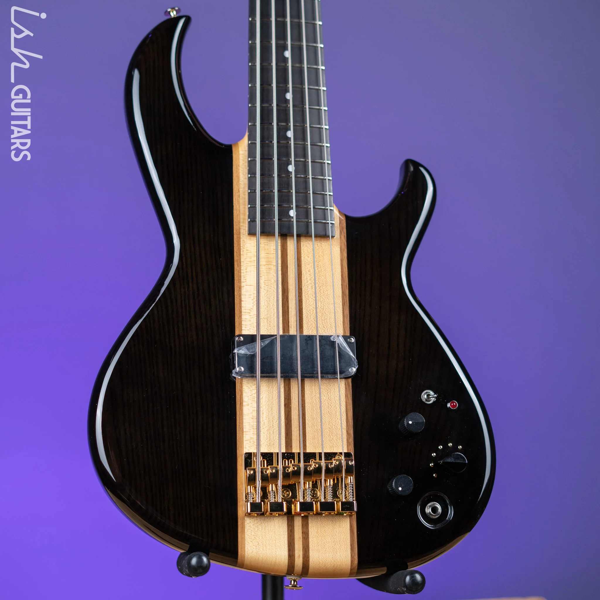 Aria Pro II SB-1000 5-String See Through Bass Black Demo