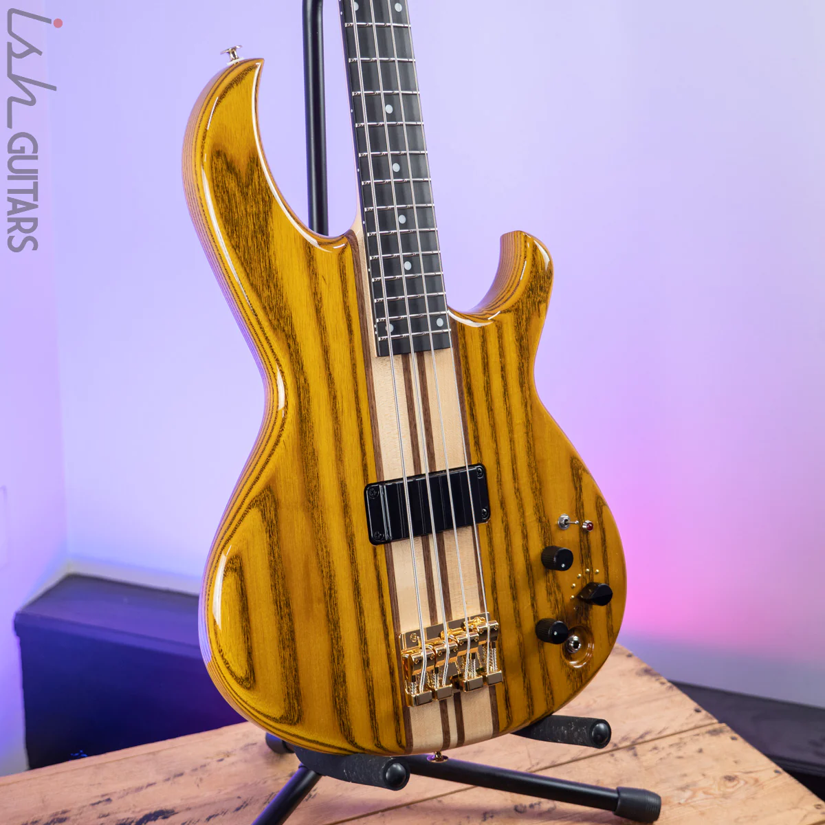 Aria Pro II SB-1000B Reissue Bass Guitar Made in Japan Amber - Image 5
