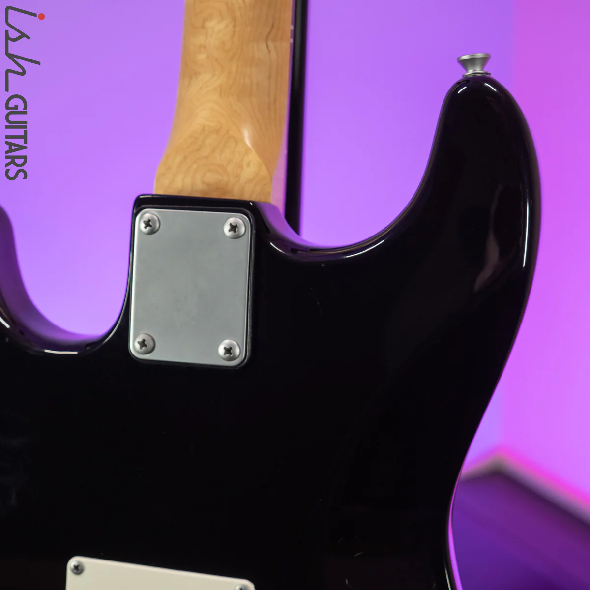 Aria STG Series Strat Black Perloid Pickguard - Image 14