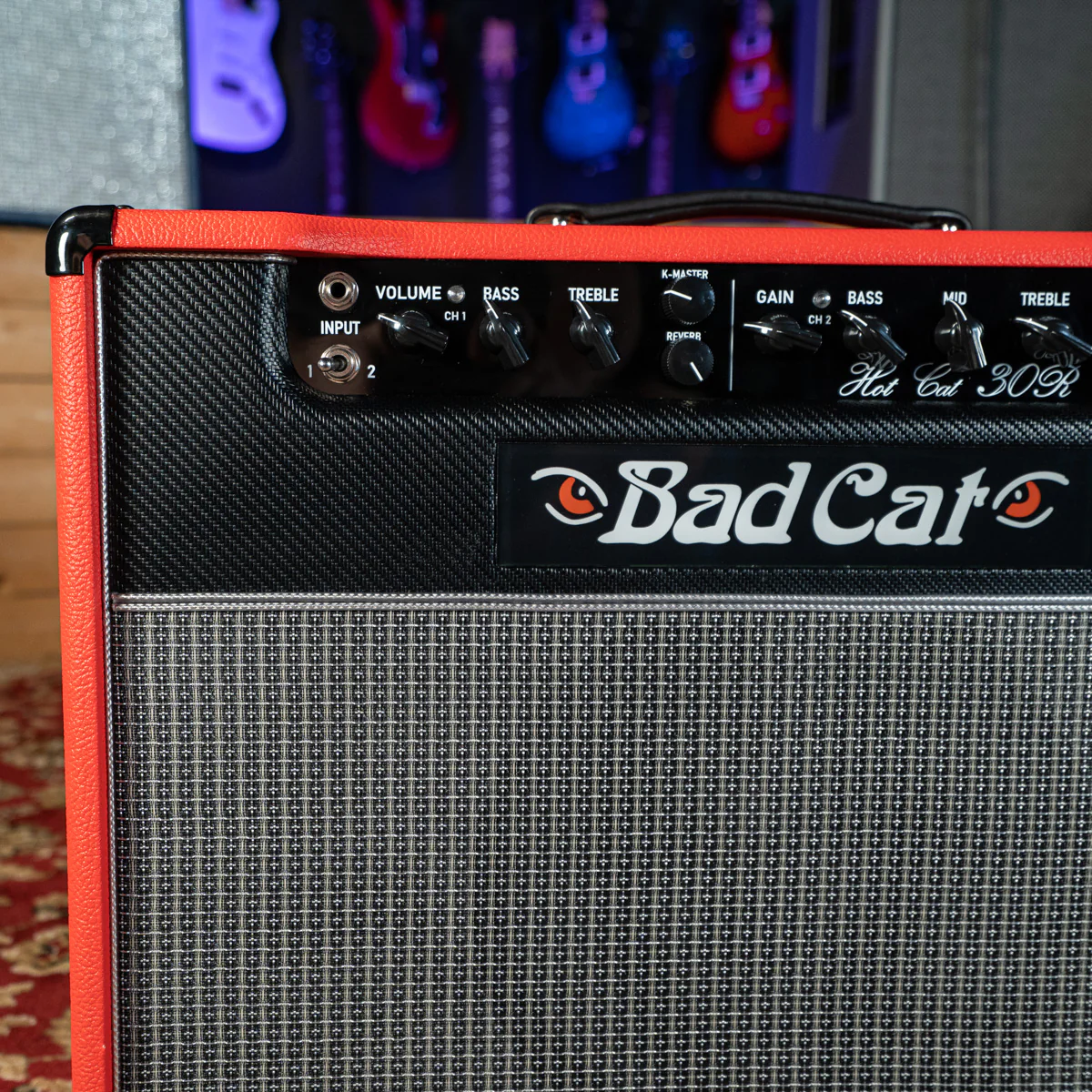 Bad Cat Hot Cat 30R Handwired Series 1x12" Combo Amp Custom Red Tolex - Image 2