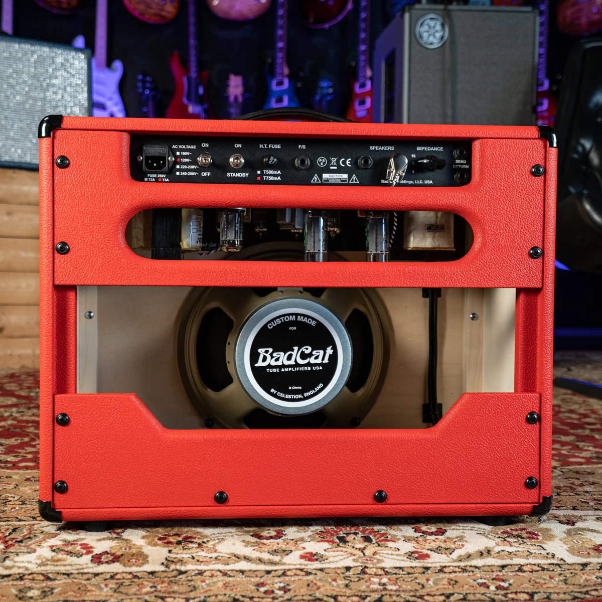 Bad Cat Hot Cat 30R Handwired Series 1x12" Combo Amp Custom Red Tolex - Image 4