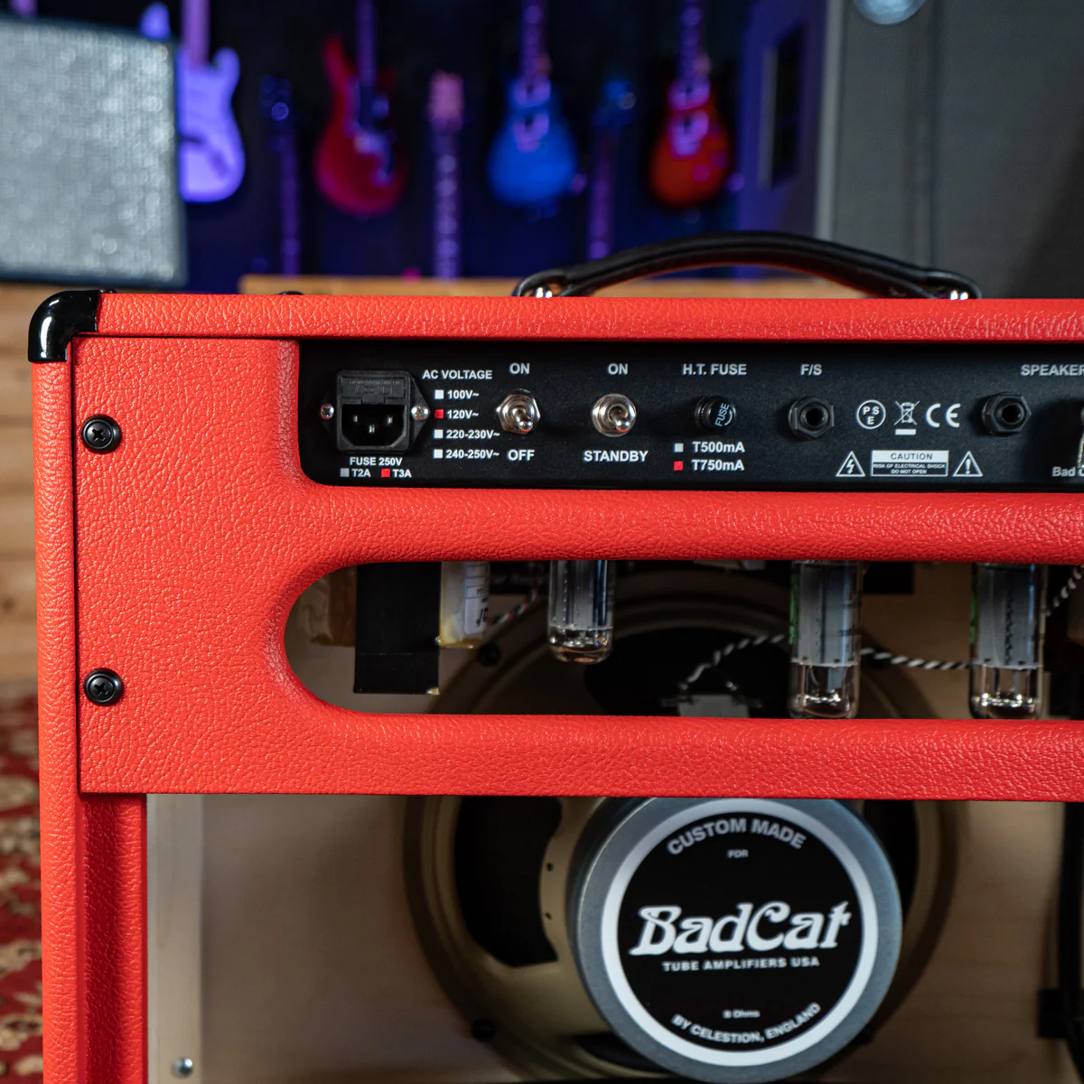 Bad Cat Hot Cat 30R Handwired Series 1x12" Combo Amp Custom Red Tolex - Image 5